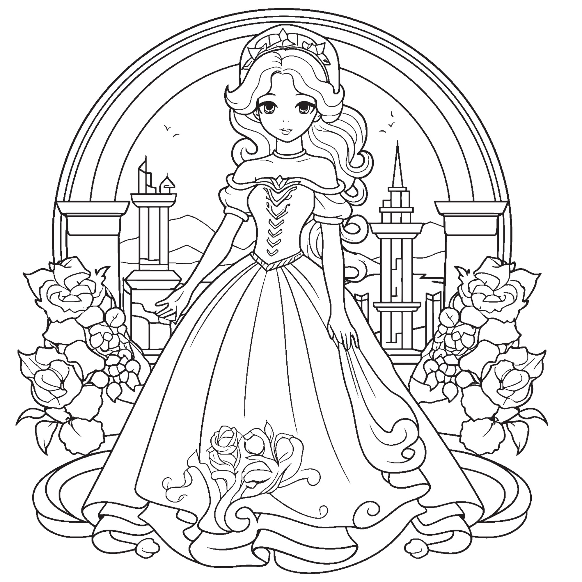 queence Wandsticker "Prinzessin" DIY-Wandsticker zum Bemalen günstig online kaufen