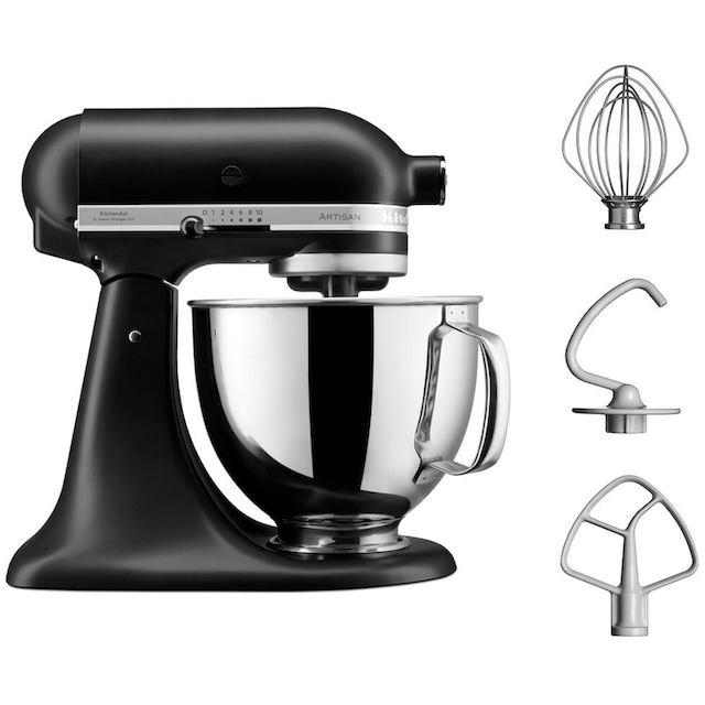 KitchenAid Küchenmaschine »5KSM125EBM SCHWARZ MATT« | BAUR