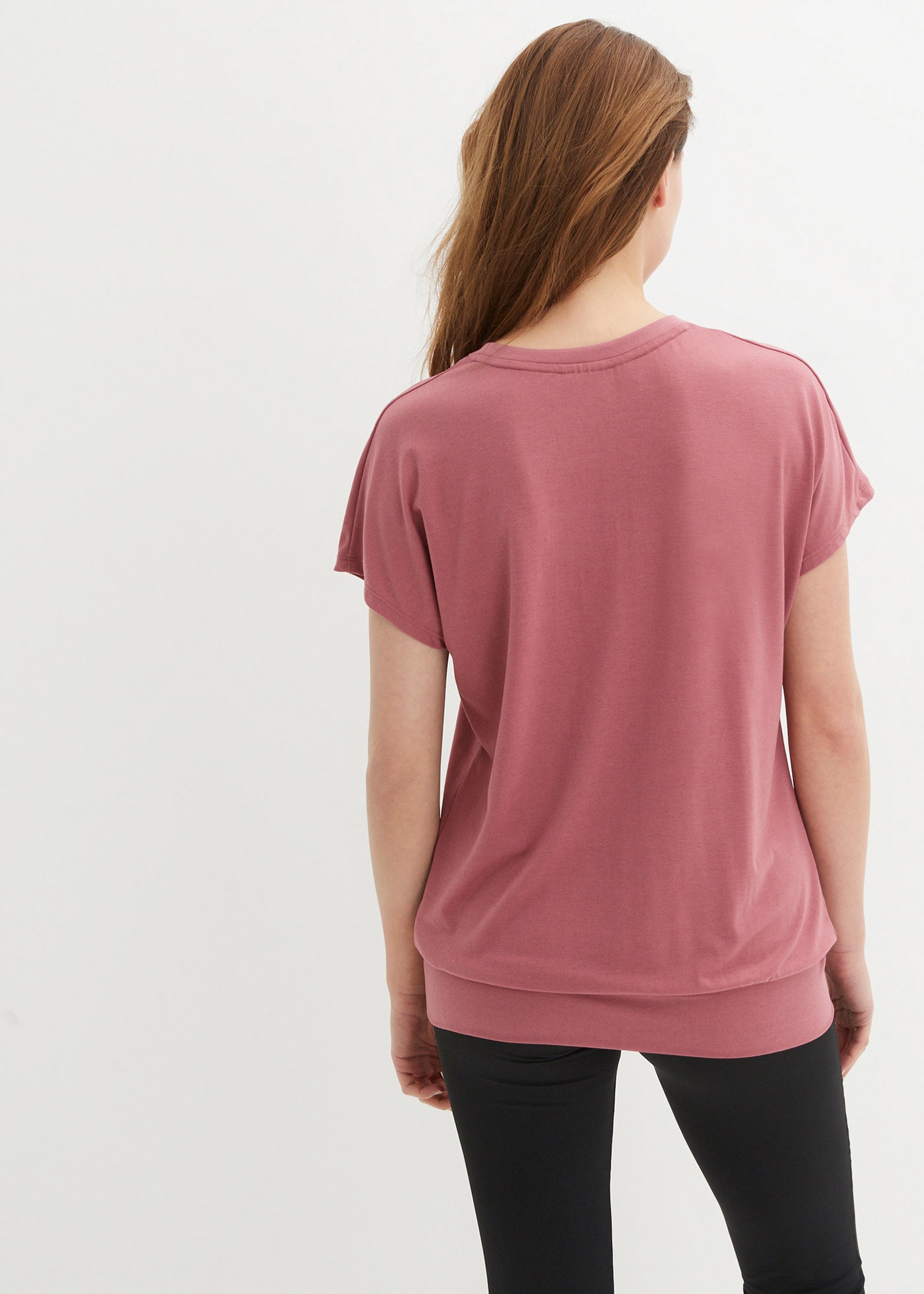 bonprix T-Shirt »Sport-Shirt, Loose Fit« Oversize Passform, Loose Fit, breites Bündchen