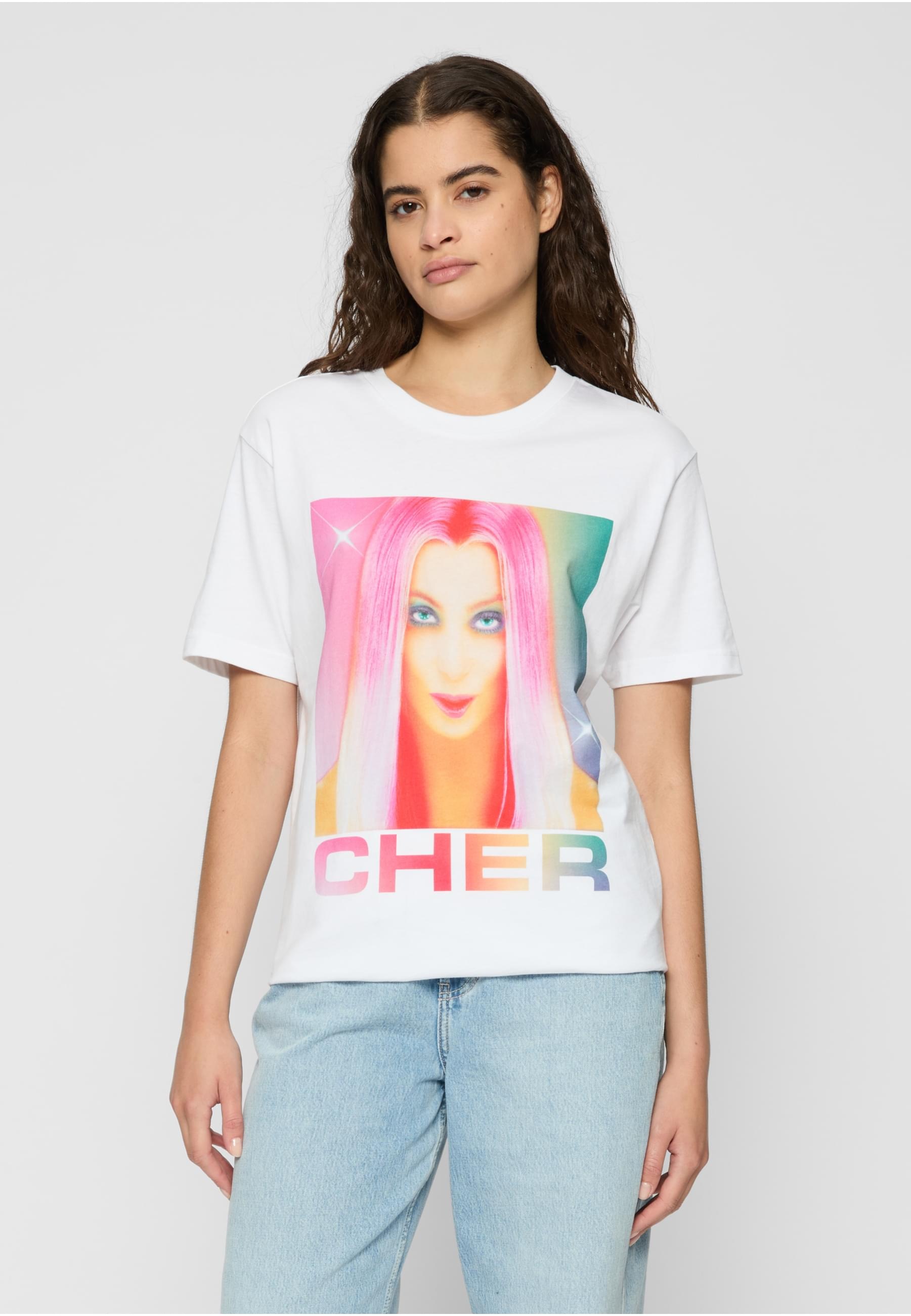 Merchcode T-Shirt »Merchcode Cher Prisma Tee«, (1 tlg.)