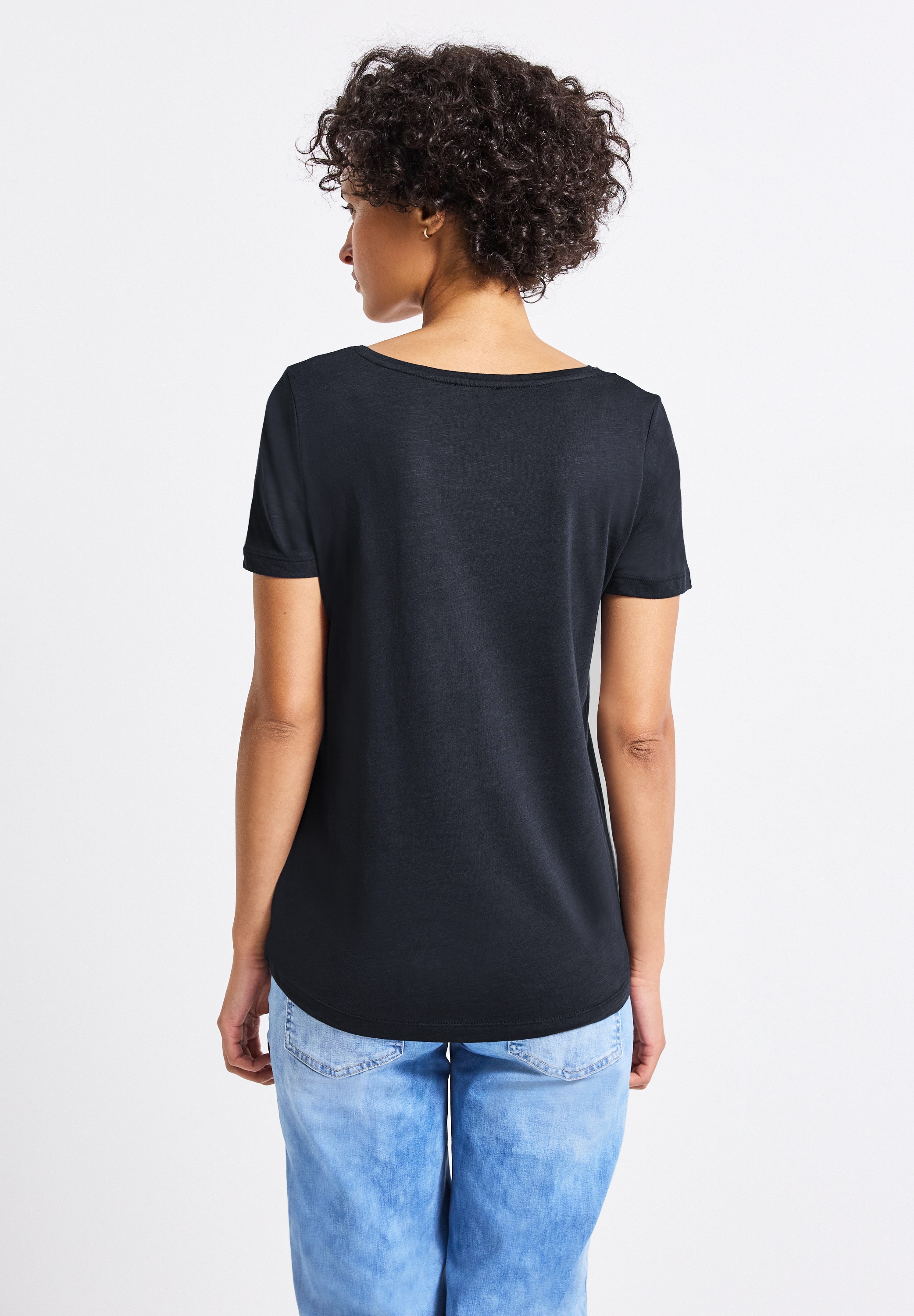 STREET ONE V-Shirt, im soften Baumwoll-Mix günstig online kaufen