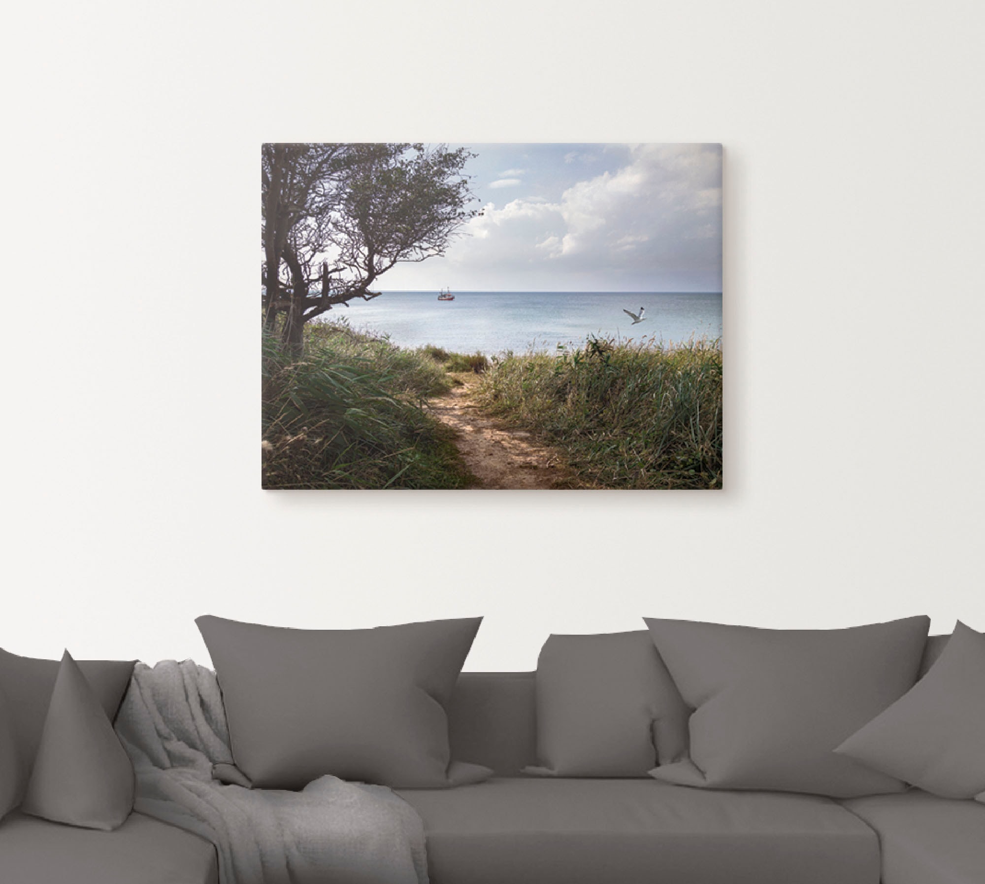 Artland Wandbild »Wege zum Meer....«, Gewässer, (1 St.), als Leinwandbild, Poster in verschied. Größen