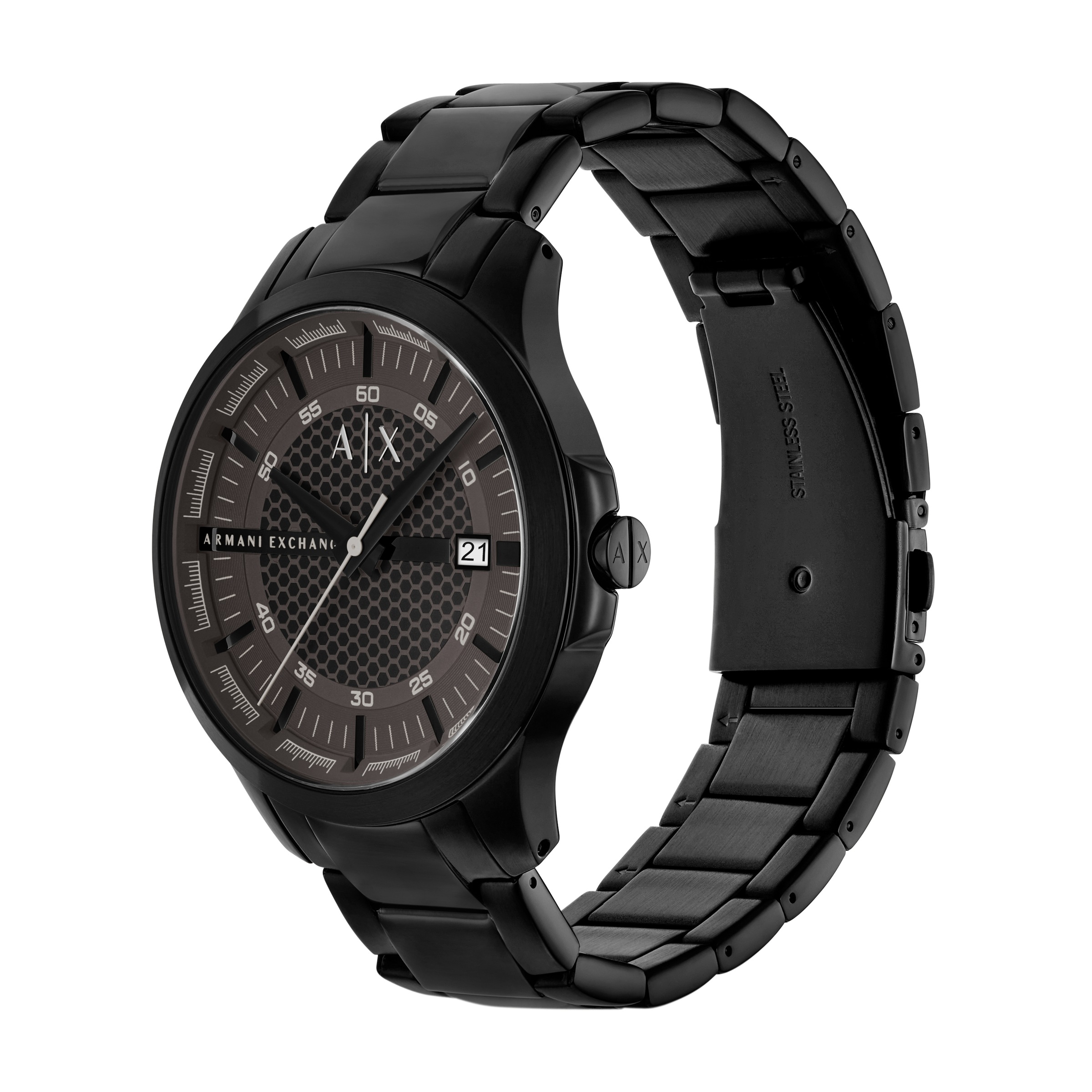ARMANI EXCHANGE Quarzuhr, Armbanduhr, Herrenuhr, Edelstahlarmband, analog, Tag