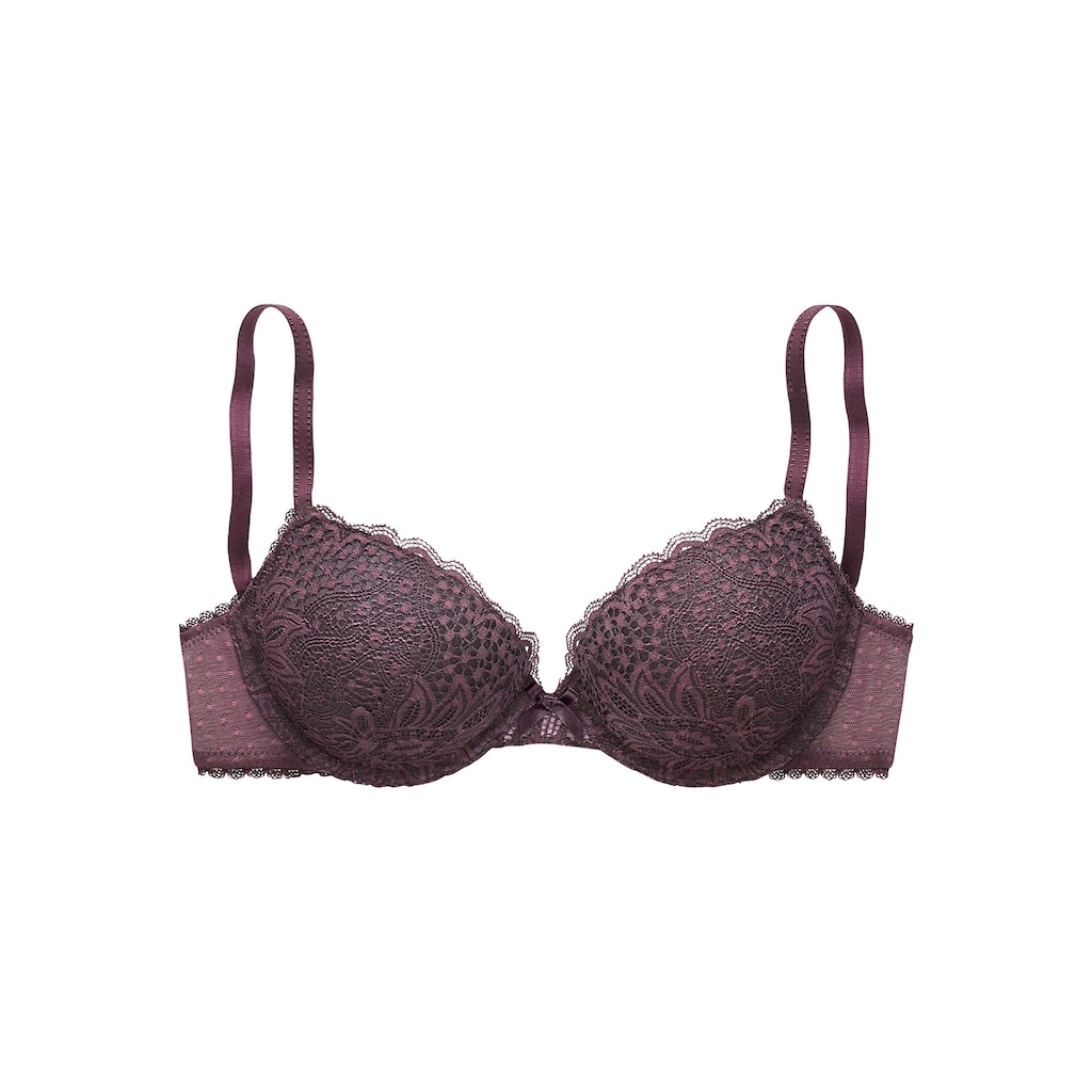 Vivance Push-up-BH, rundherum mit floraler Spitze, Dessous