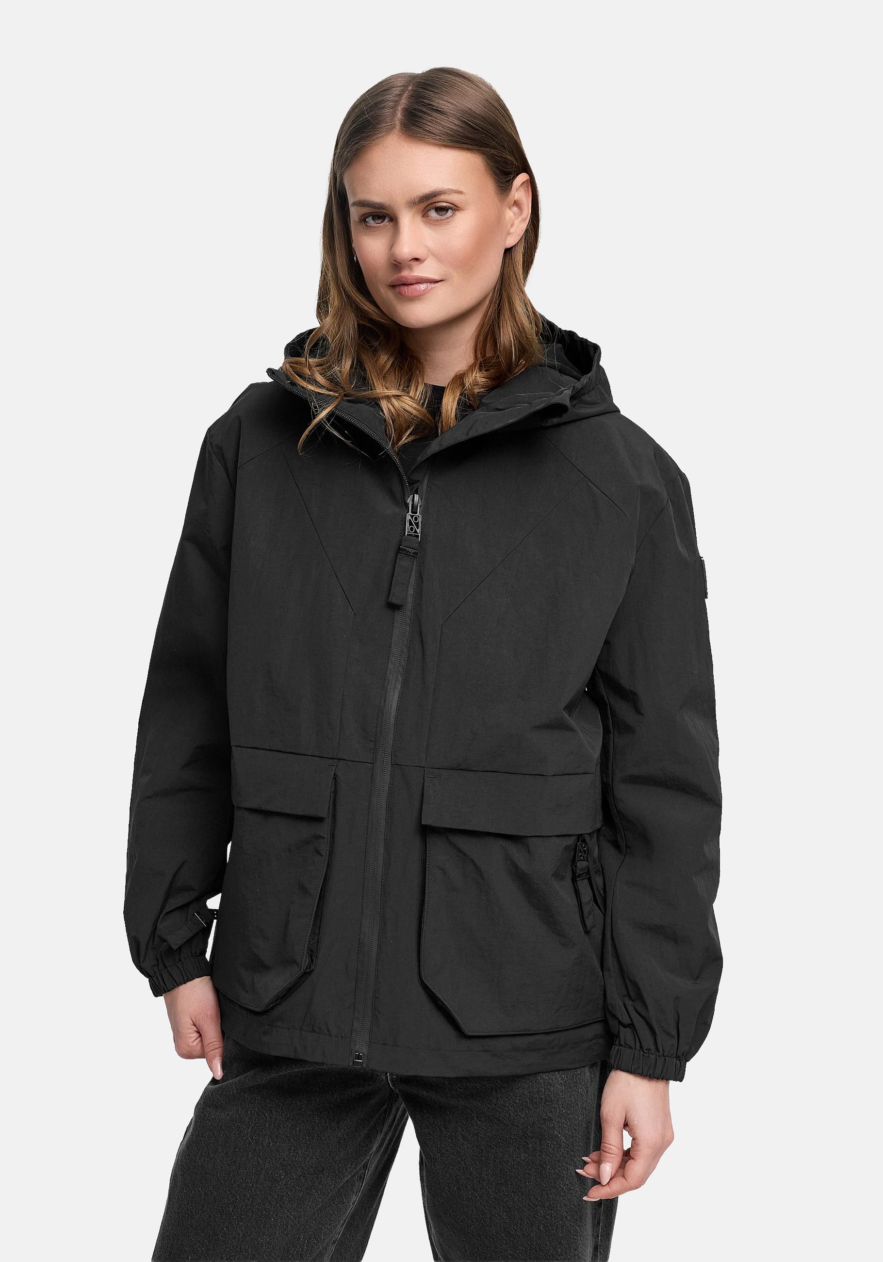Navahoo Outdoorjacke "Donnerwetter 14" mit Kapuze Wasserdichte Übergangsjacke mit Kapuze
