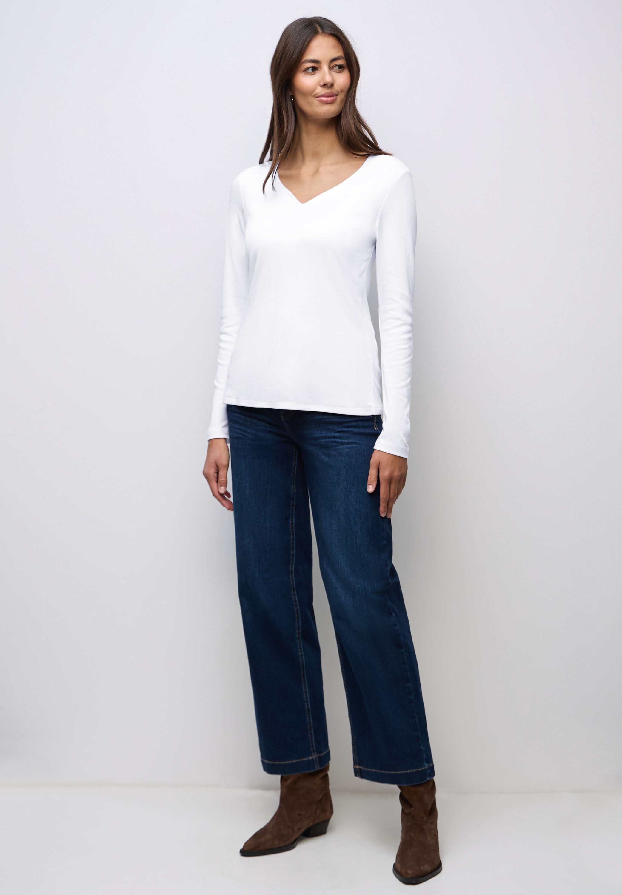 STREET ONE Langarmshirt im soften Baumwoll-Mix