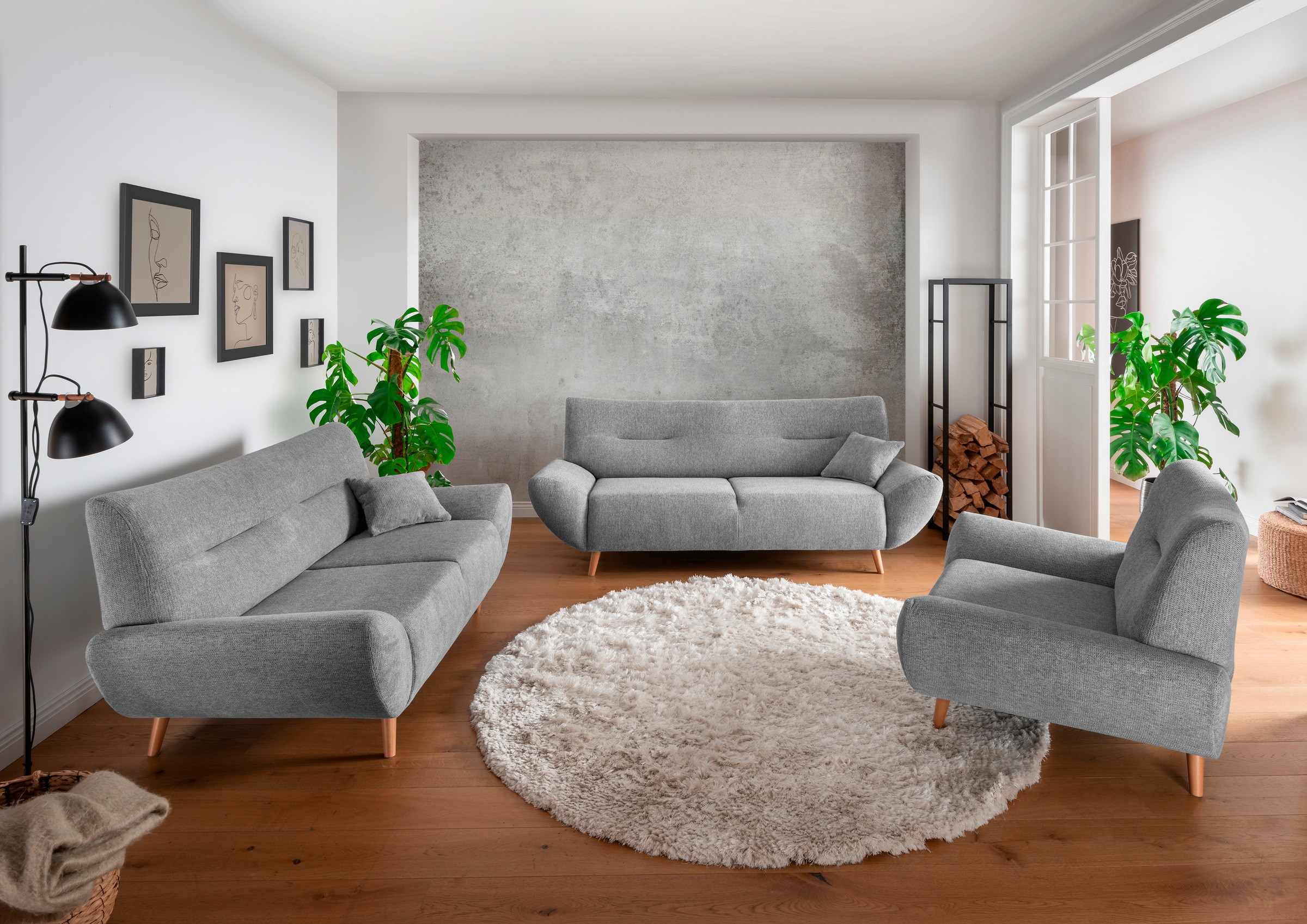 Home affaire Polstergarnitur "Drago elegant und zeitlos, komfortabel, moder günstig online kaufen