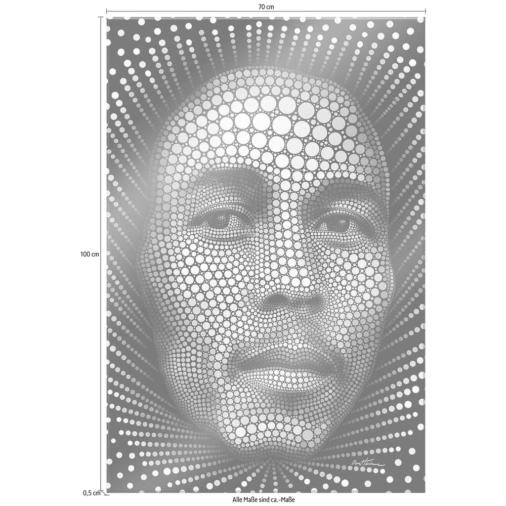 Wall-Art Acrylglasbild »Bob Marley Kunstdruck«