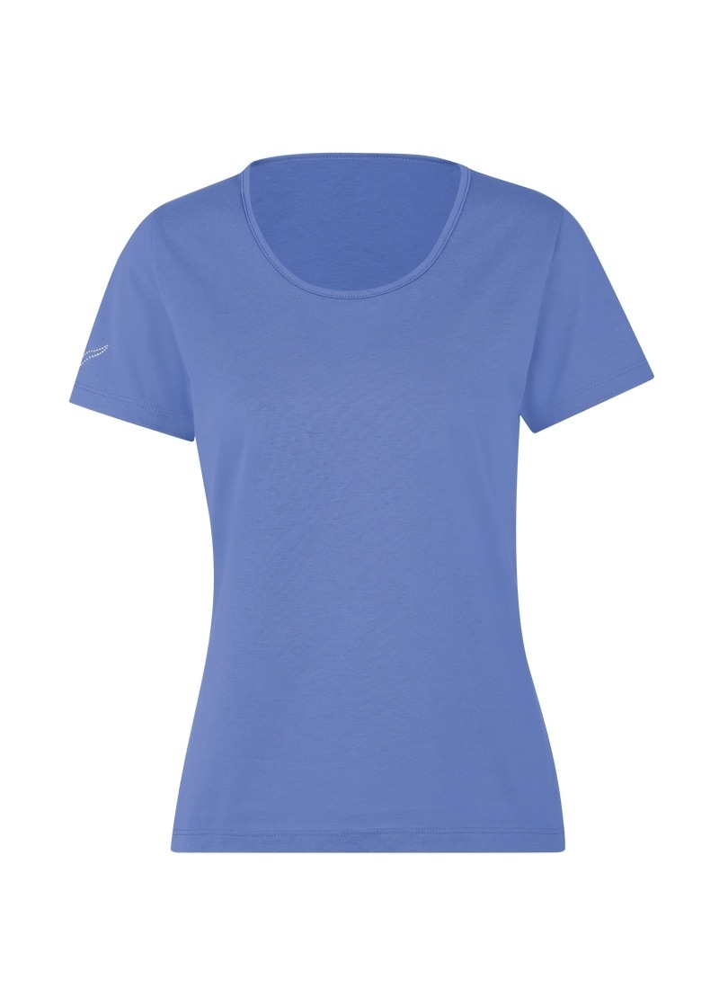 Trigema T-Shirt BAUR | für Kristallsteinen« mit T-Shirt bestellen »TRIGEMA Baumwolle DELUXE