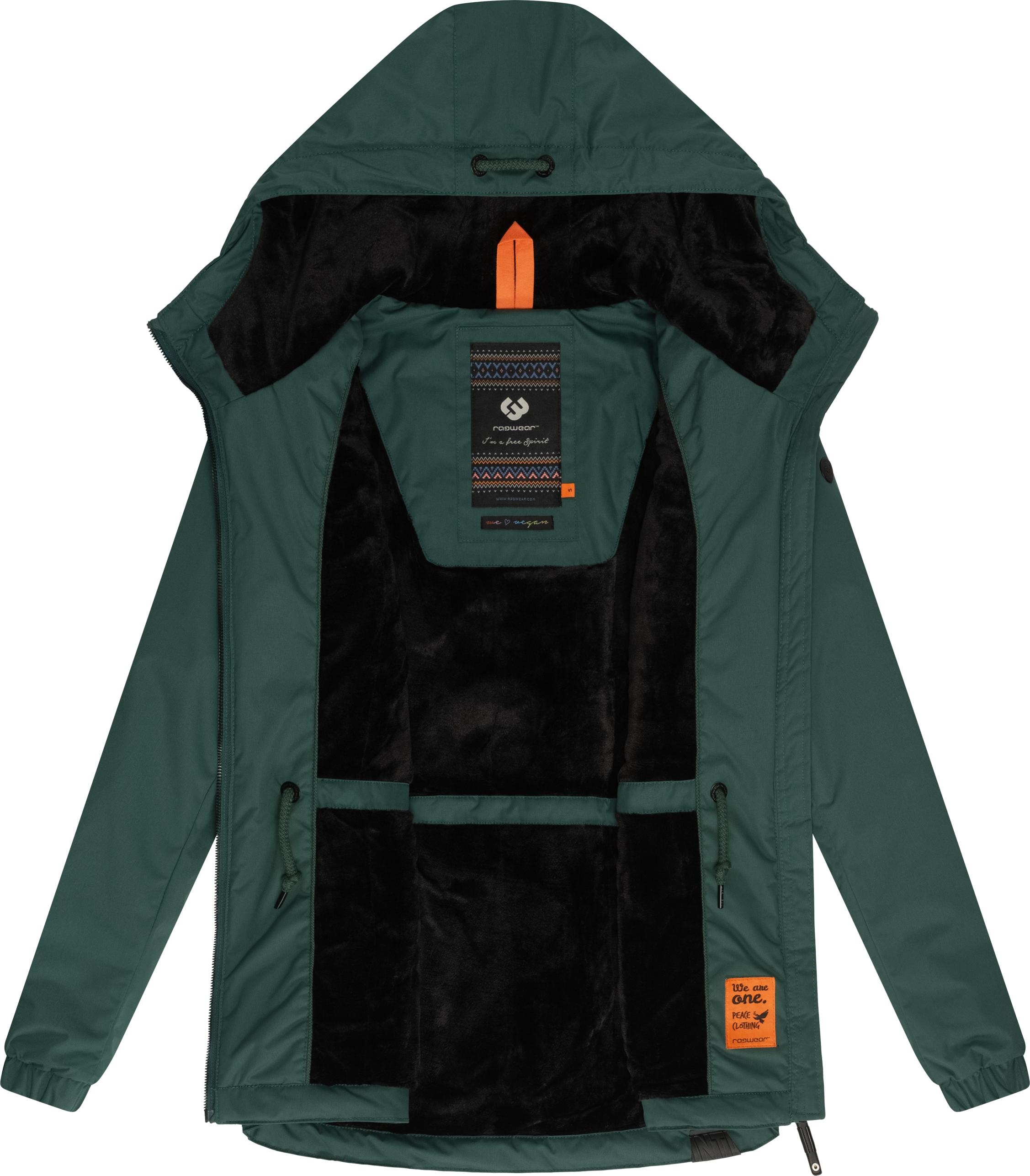 Ragwear Winterjacke »Dankka Warm«, mit Kapuze, Wasserdichte weiche Damen Jacke für den Winter
