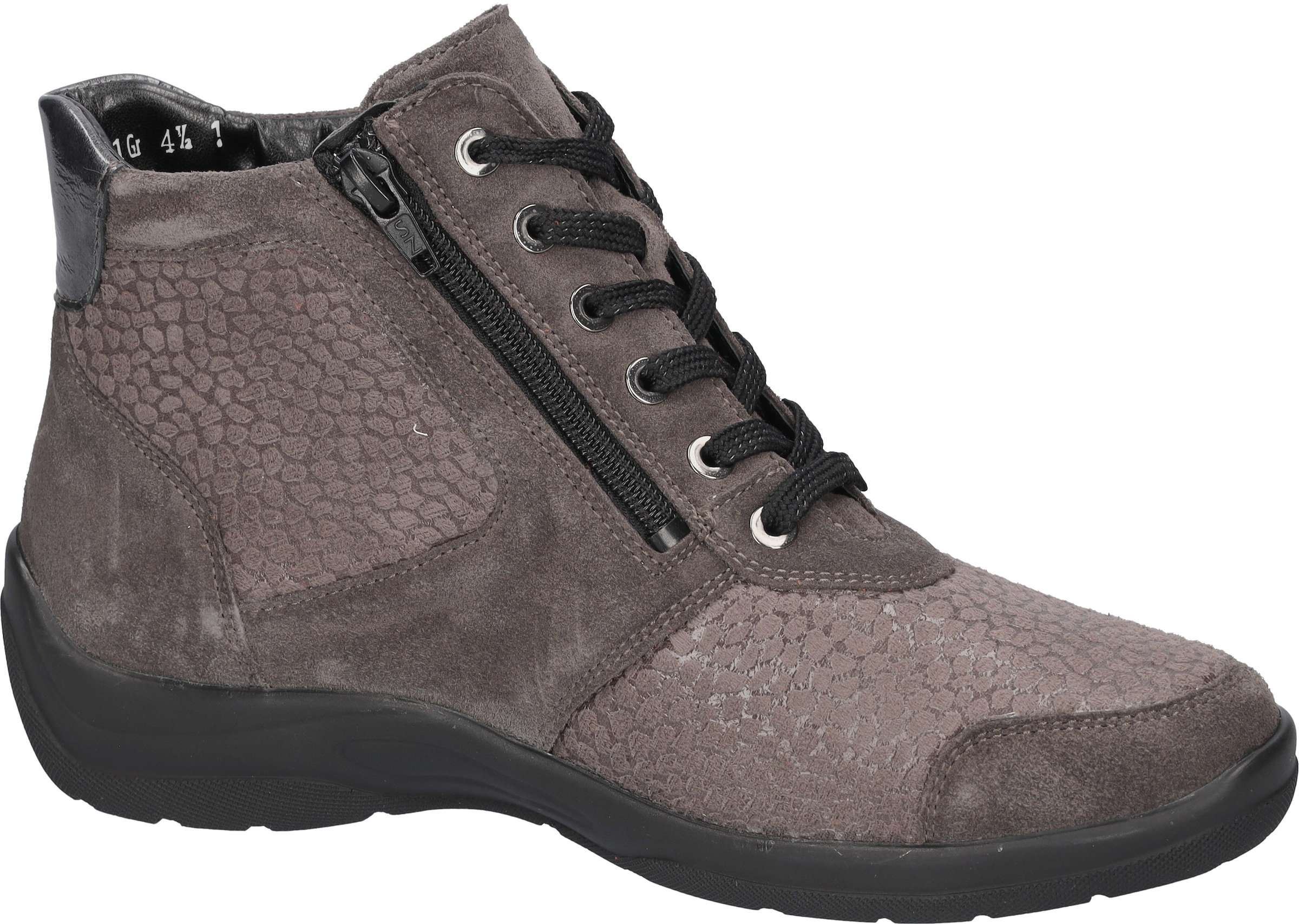 Waldläufer Schnürboots »HESNA«, Komfortschuh, Bequemschuh, Stiefelette mit Reißverschlüsse, H-Weite