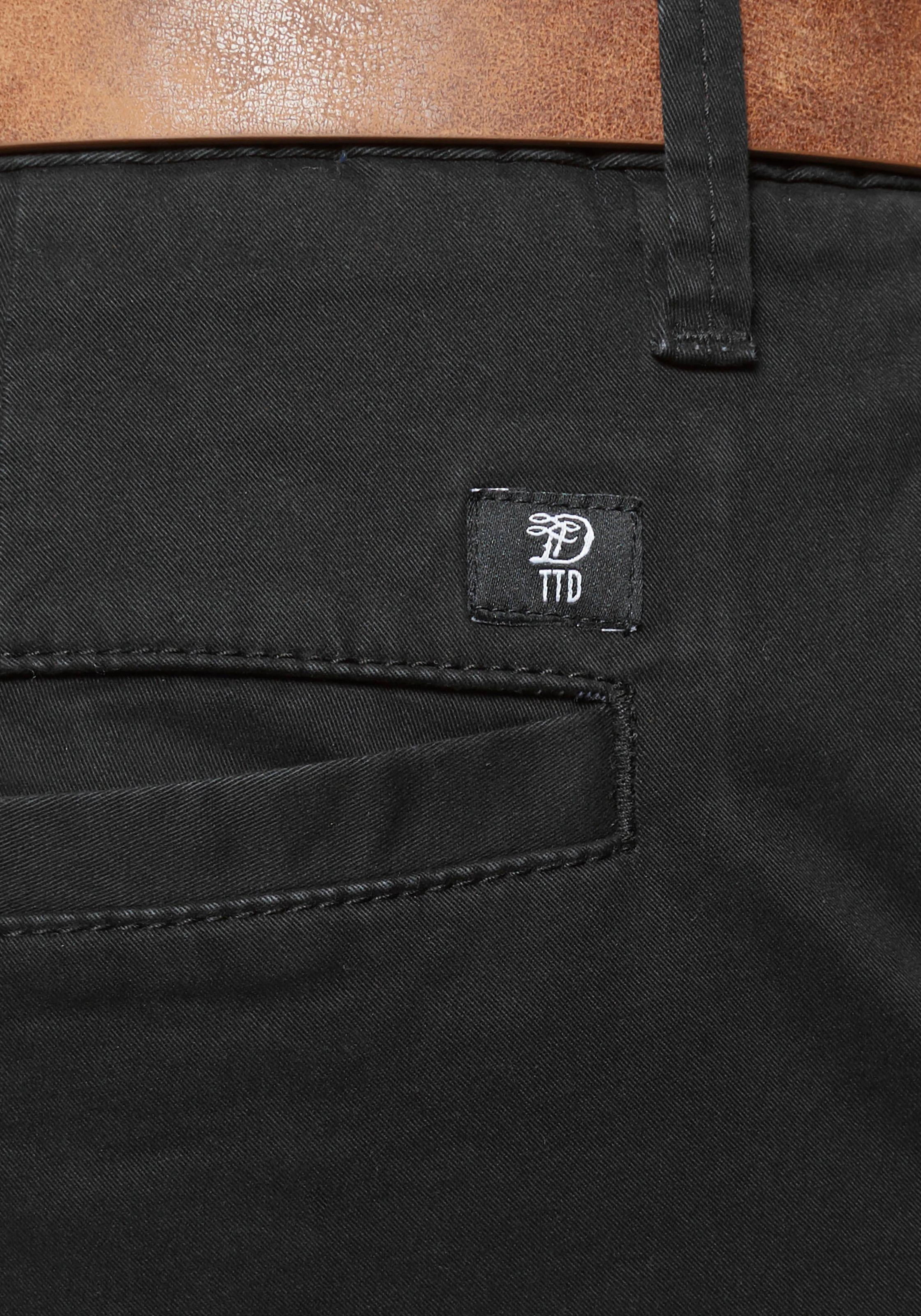 TOM TAILOR Denim Chinohose, (mit Gürtel), leicht vorgewaschen