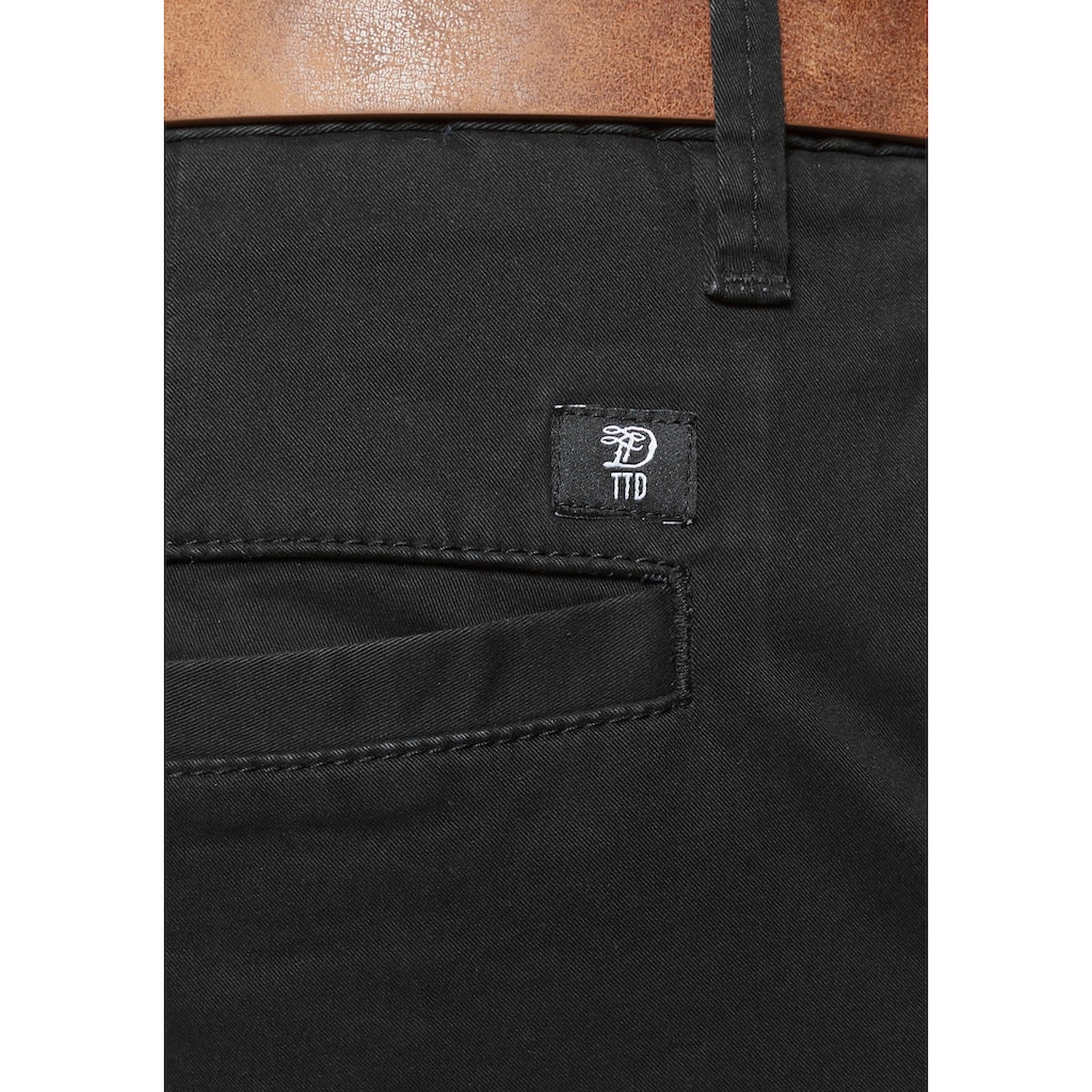 TOM TAILOR Denim Chinohose, (mit Gürtel)