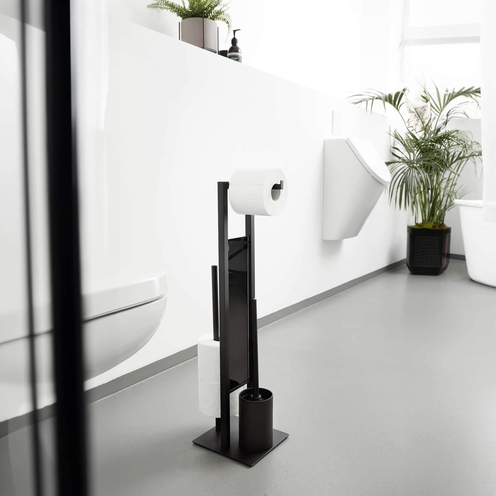 WENKO WC-Garnitur "Rivalta" Set aus Sicherheitsglas  Stahl günstig online kaufen