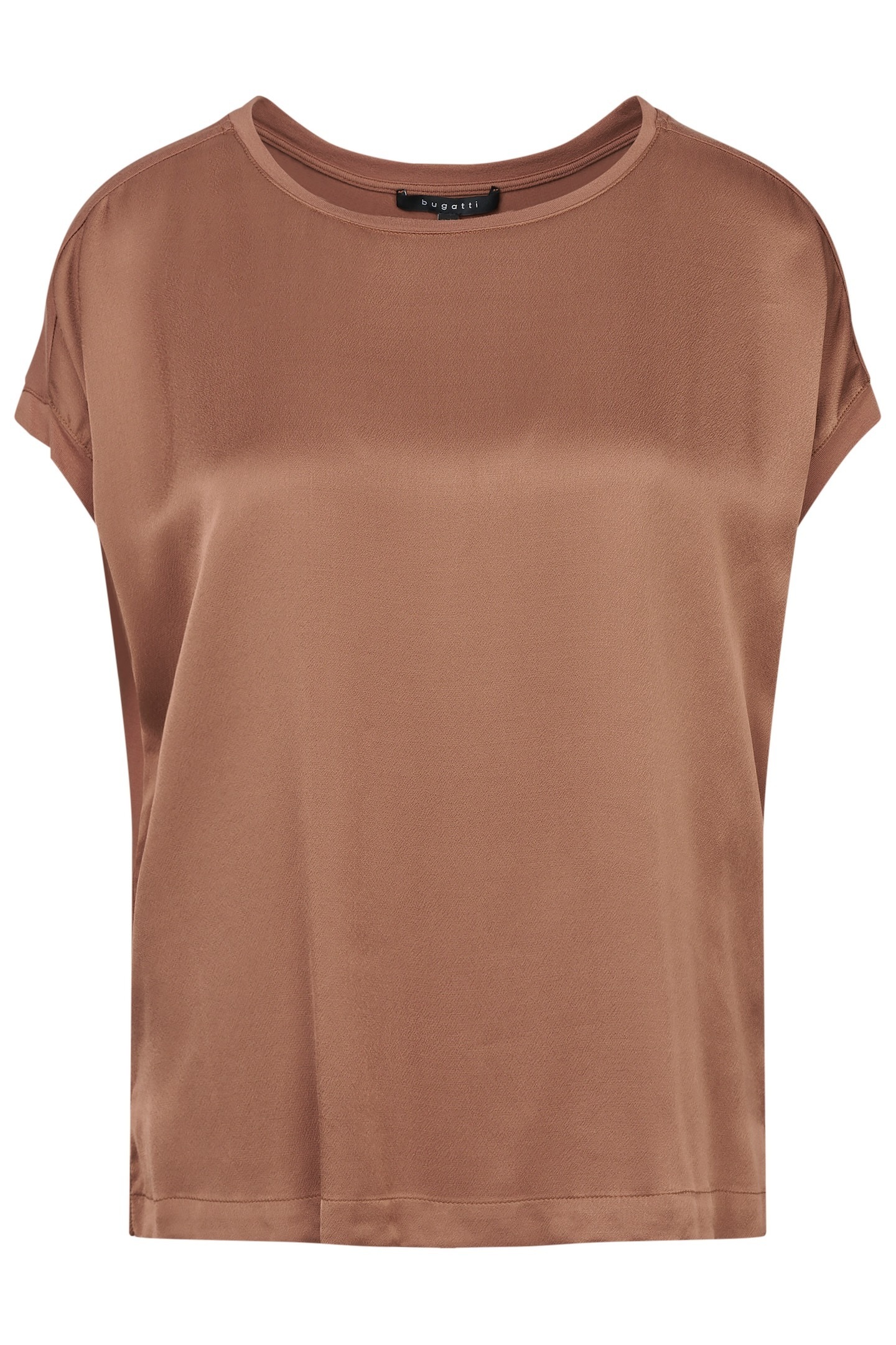 Thumbnail - bugatti T-Shirt aus weichem Materialmix
