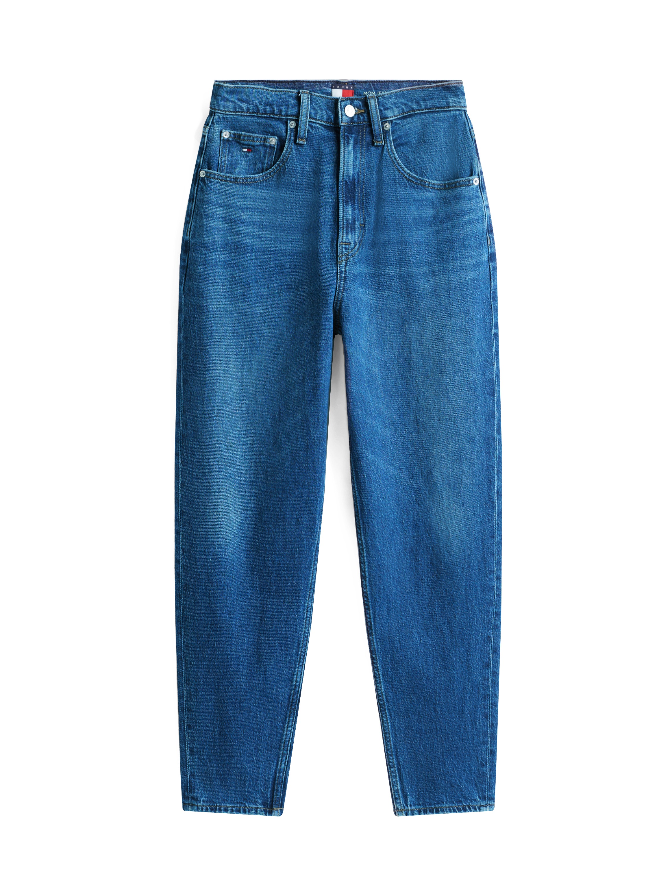 Thumbnail - Tommy Jeans Mom-Jeans "High waist - Mom-Jeans Tapered" mit Logo-Stickereien