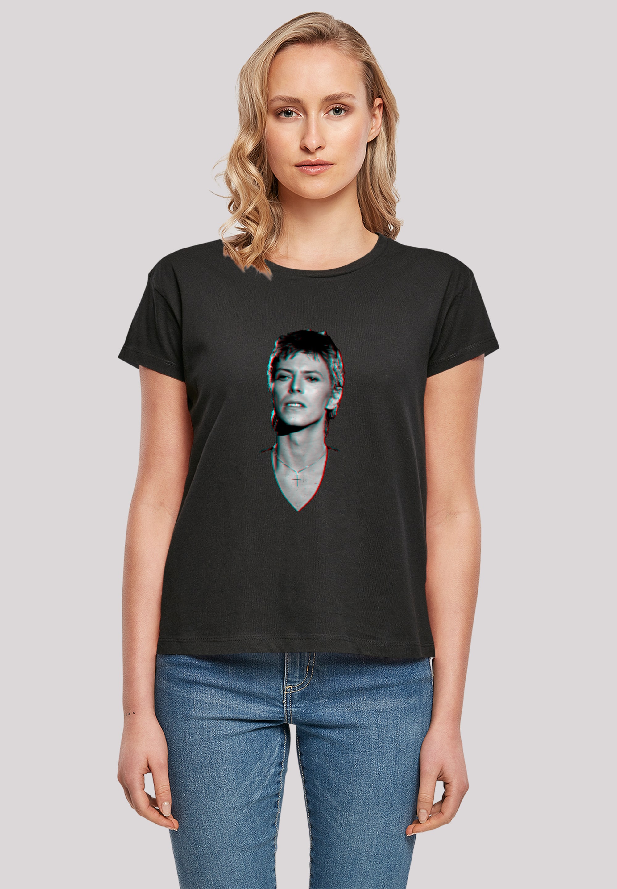 F4NT4STIC T-Shirt "TV Times Pop Star David Bowie Portrait 1977", Premium Qu günstig online kaufen