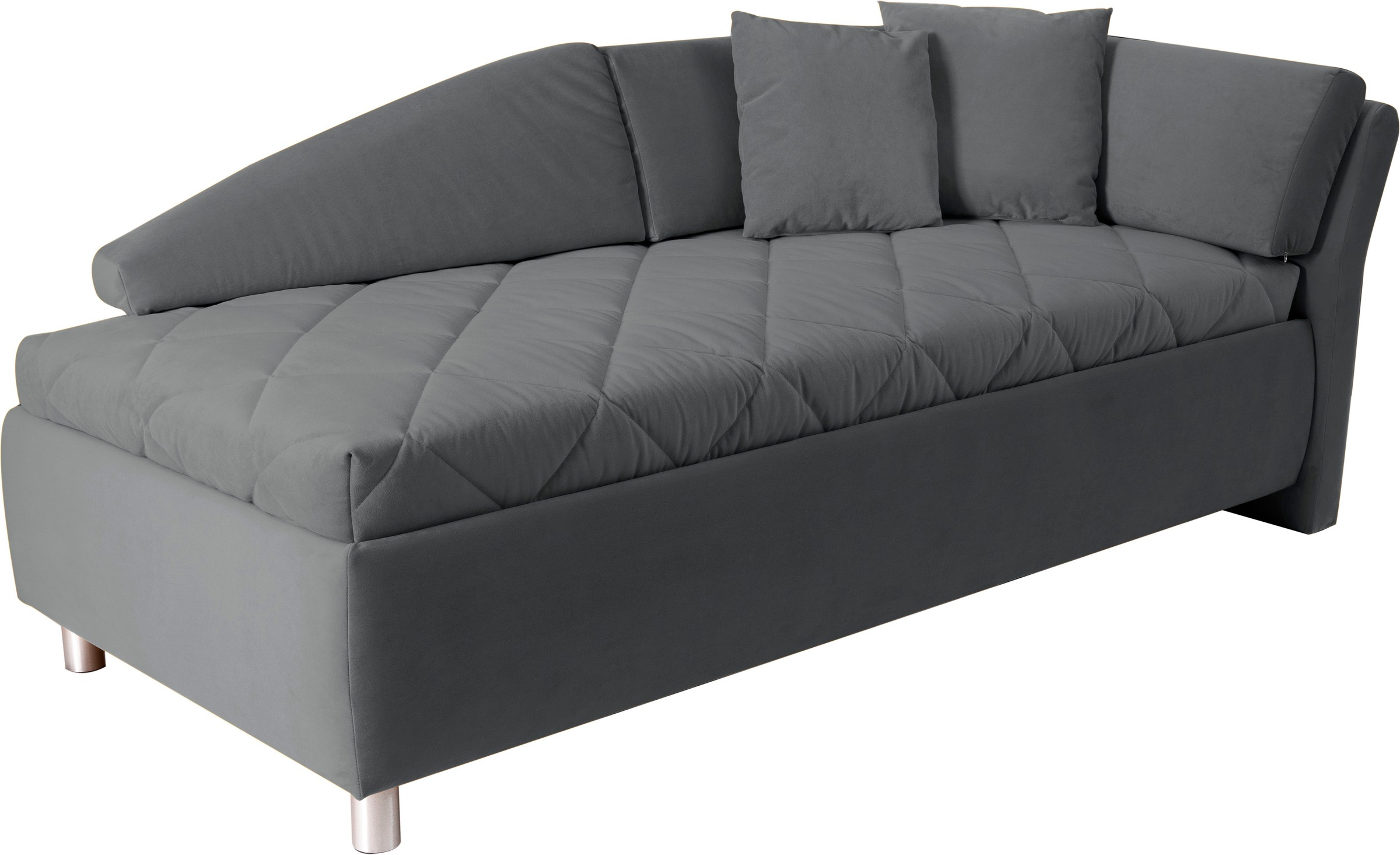 alina Schlafsofa »Lindsay«, Bettkasten, Zierkissen-Set aus: 2 Stk. 40x40cm, 1 Stk. 30x30cm