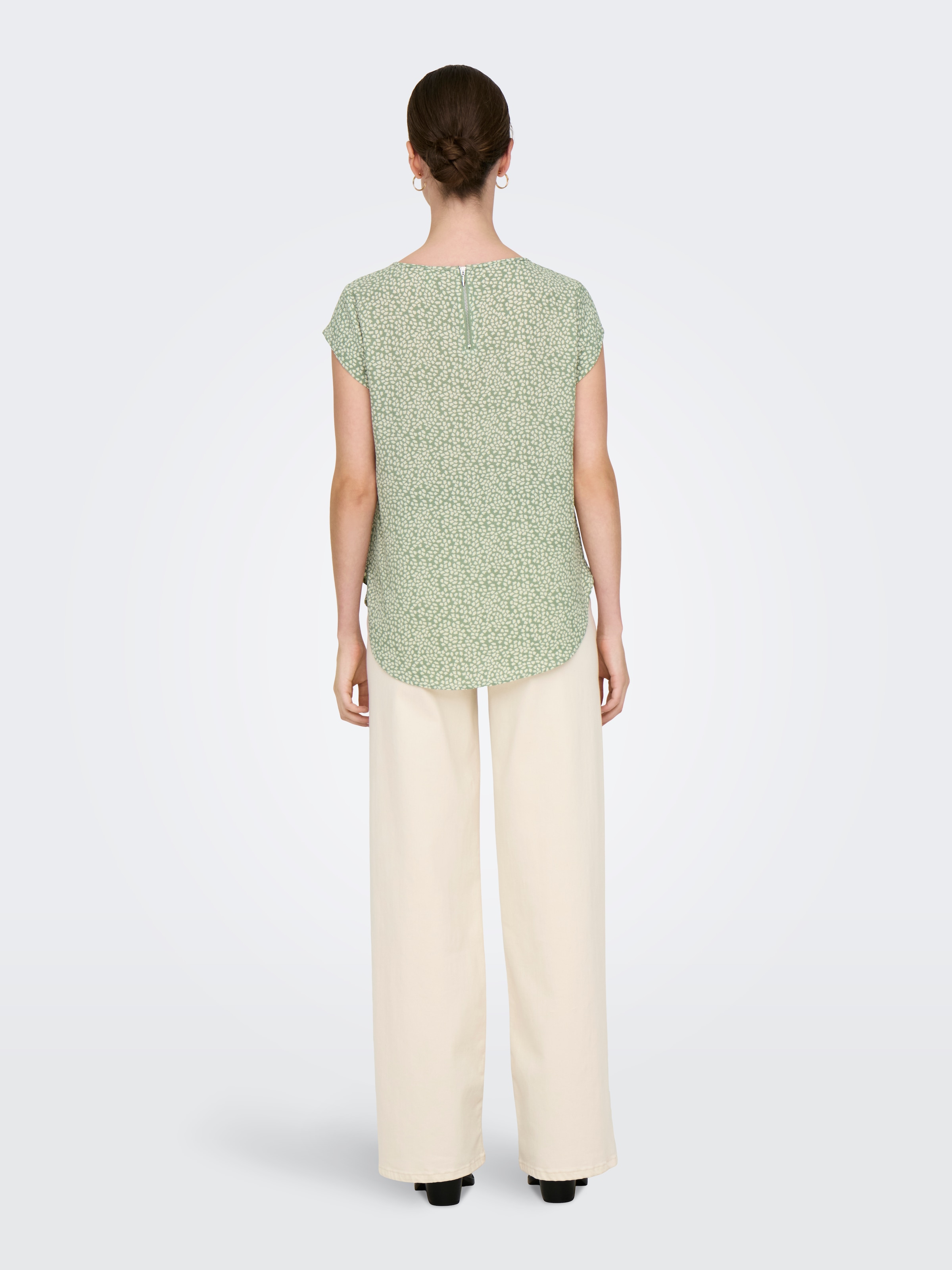 ONLY Shirtbluse »ONLVIC S/S AOP TOP NOOS PTM« mit Allover Druck