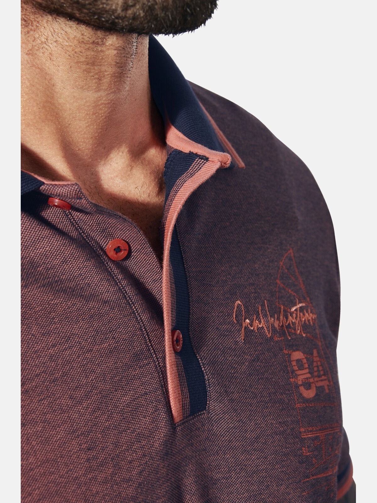 Jan Vanderstorm Poloshirt »Poloshirt HERFINN«, (1 tlg.)