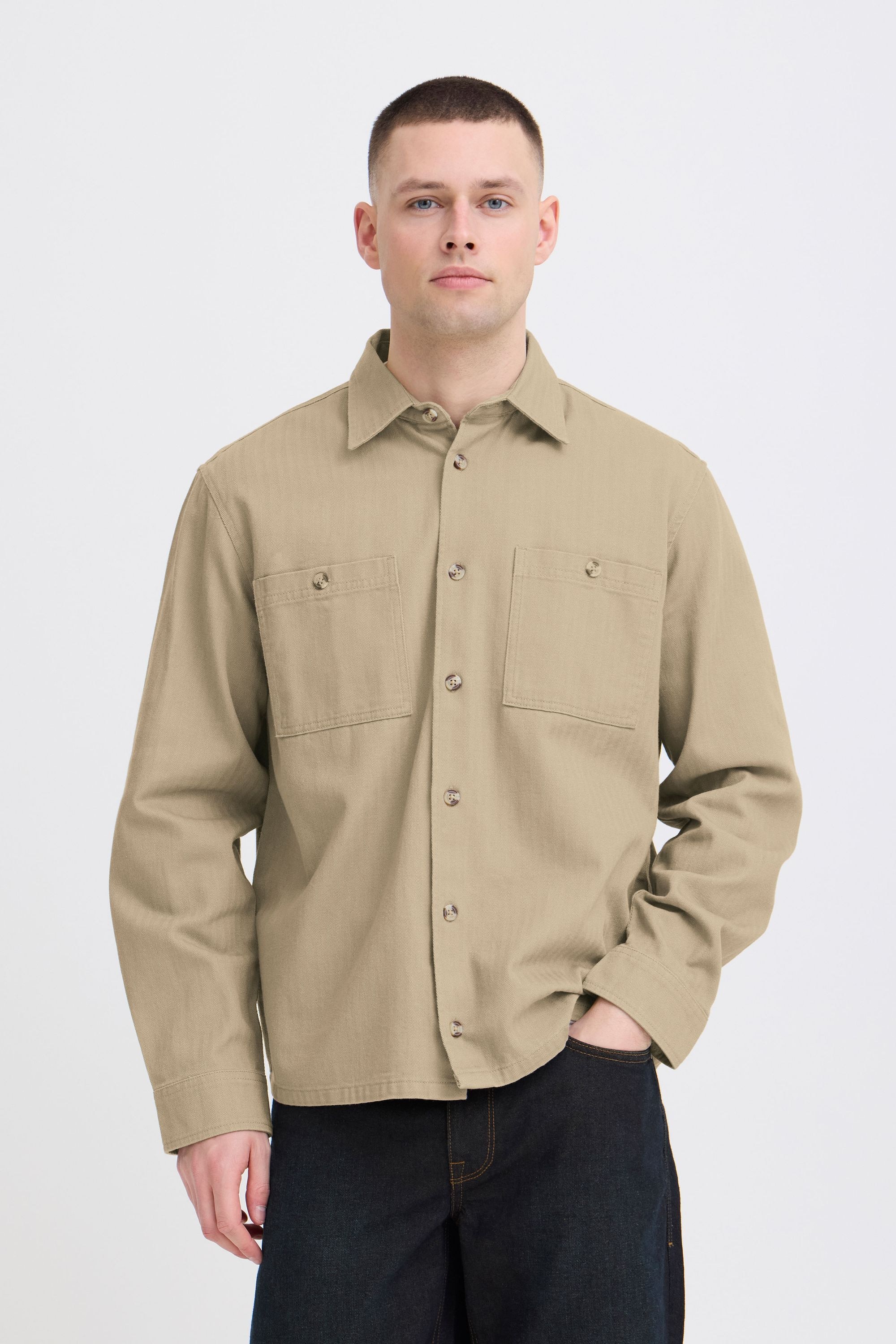 Blend Hemdjacke "BHDenny" ohne Kapuze Basic Overshirt mit Brusttaschen günstig online kaufen