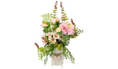 I.GE.A. Kunstblume »Arrangement Blüten/Ranunkel«, (1 St.), Topf aus Keramik kaufen
