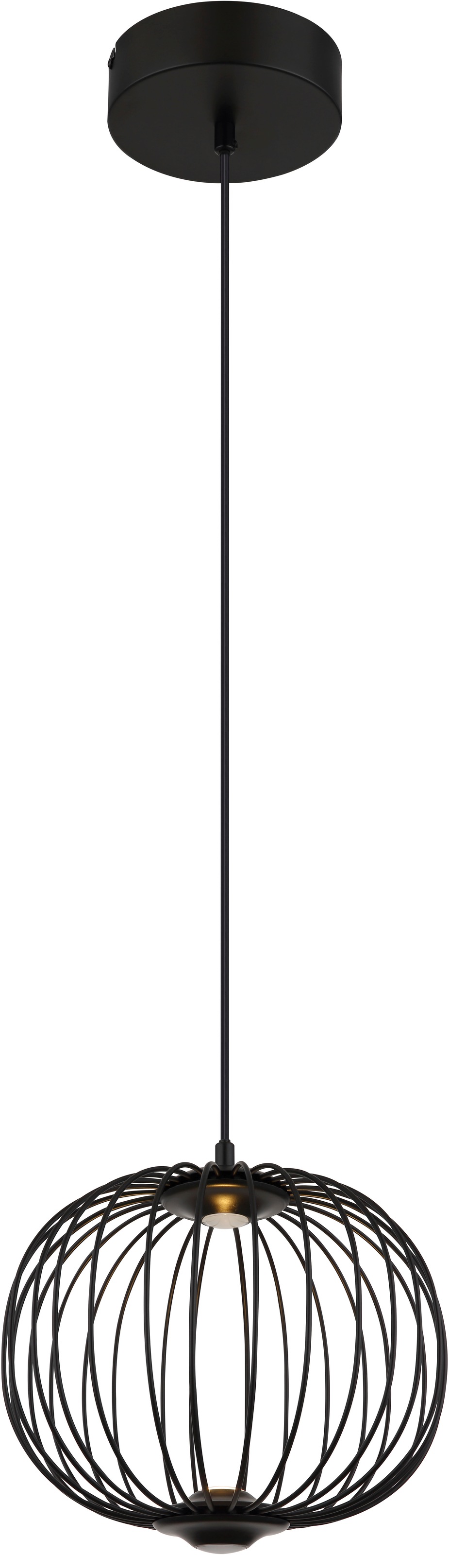 GLOBO LIGHTING Hängeleuchte »GALWAY« LED-Modul 1 Stk. Warmweiß Hängelampe Metallstäbe 3 Stufen DM 30cm Esszimmer