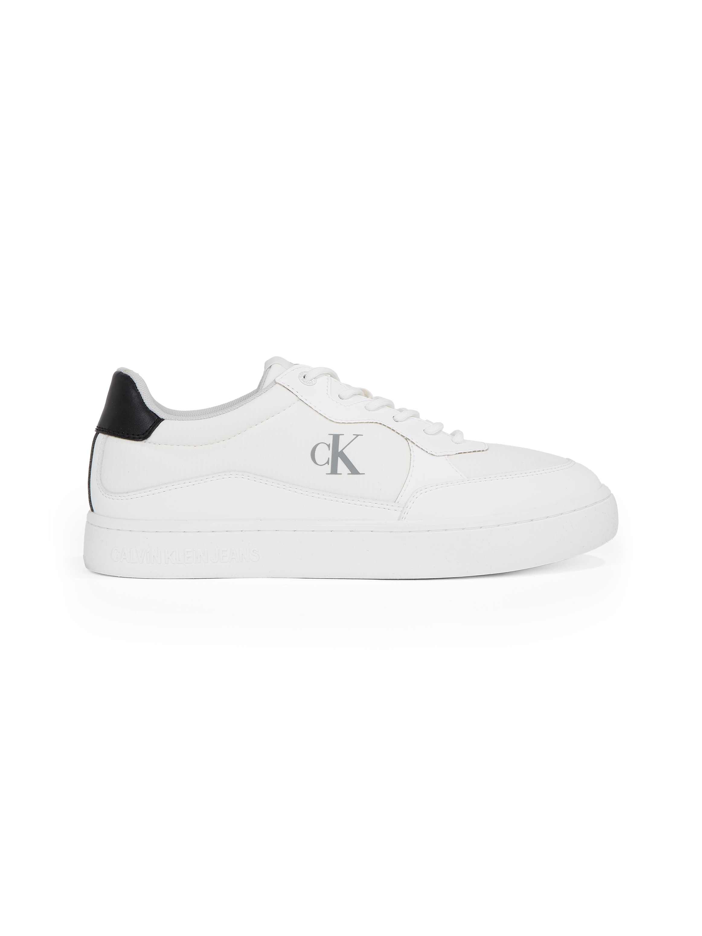 Calvin Klein Jeans Sneaker »CLASSIC CUPSOLE TECH RIPSTOP«, Schnürschuh, Halbschuh, Freizeitschuh mit Kontrast an der Ferse