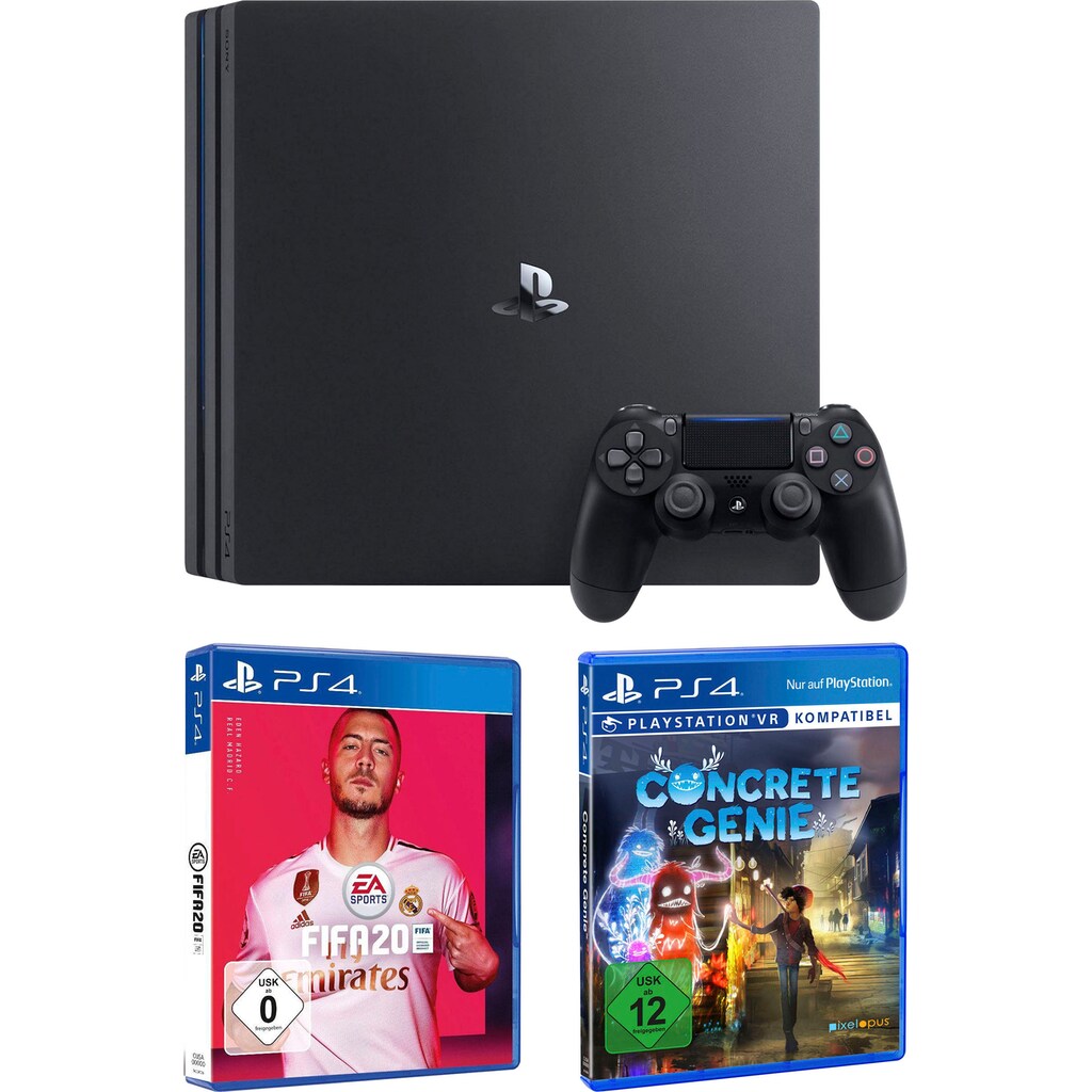 PlayStation 4 Konsolen-Set »Pro«, inkl. Fifa 20 und Concrete Genie