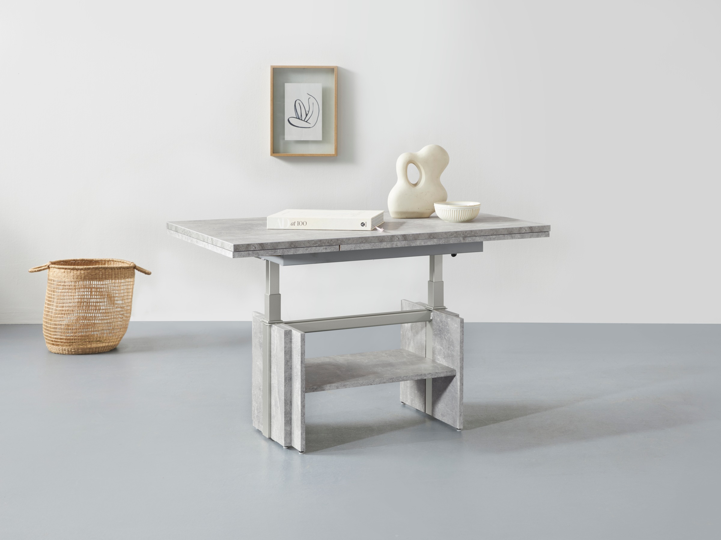 HELA Couchtisch "Funktionscouchtisch Henner" höhenverstellbar und ausziehba günstig online kaufen