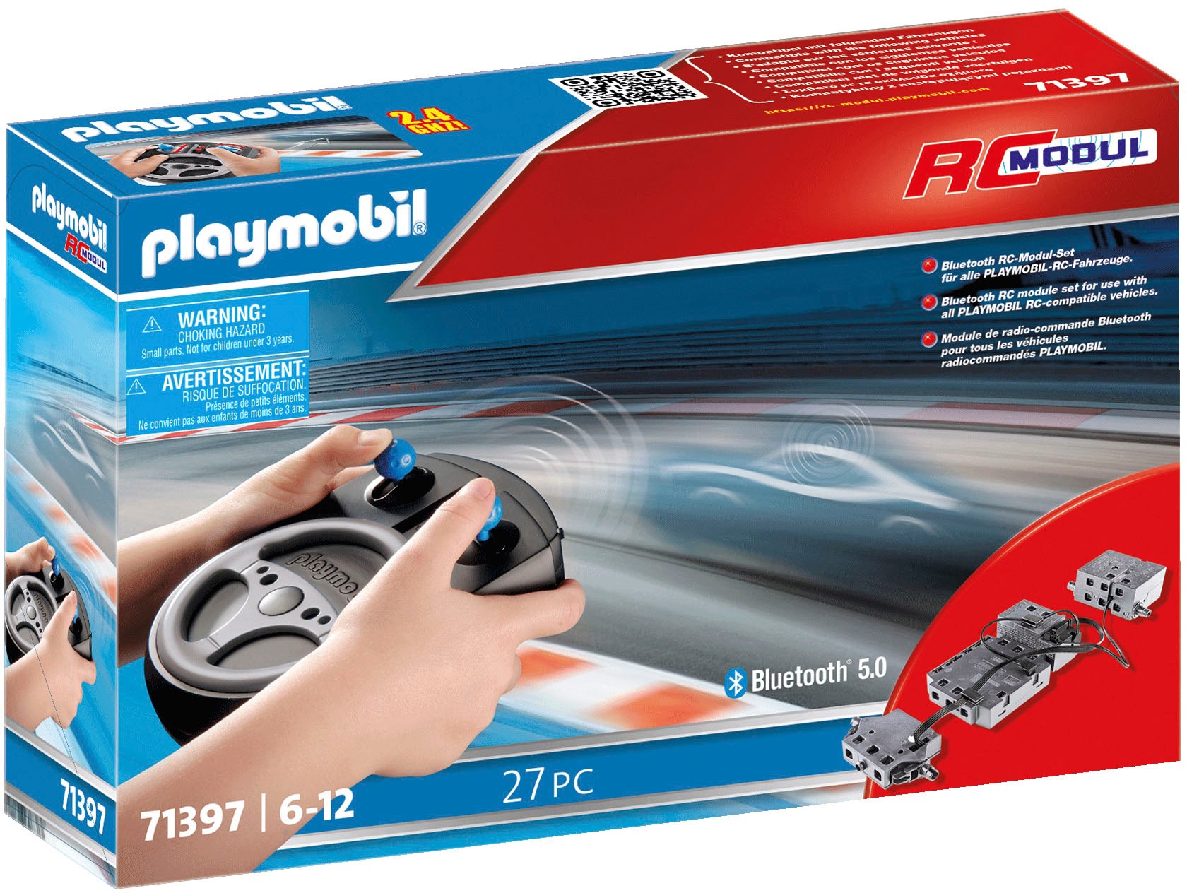 Playmobil® Konstruktions-Spielset »RC-Modul-Set Bluetooth 5.0 (71397)«, (27 St.), passend für alle PLAYMOBIL-RC-Fahrzeuge