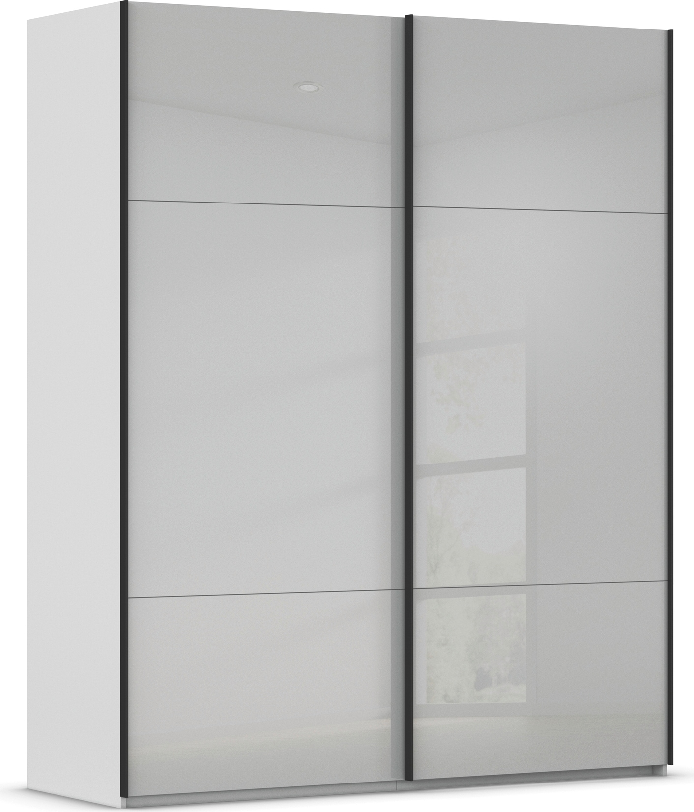rauch Schwebetürenschrank "Kleiderschrank Schrank Garderobe Schlafzimmerschrank CONTIDO" 3 verschiedene Ausstattungen BASIC/CLASSIC/PREMIUM, aus hochwertigem Material in 6 Breiten 2 Griff-Farben MADE IN GERMANY