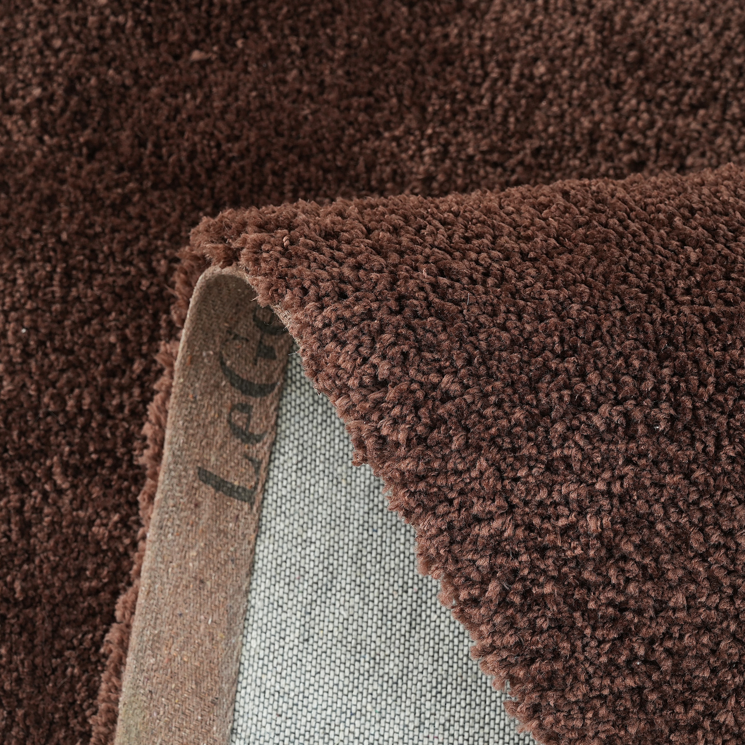 LeGer Home by Lena Gercke Hochflor-Teppich »Halrum, einfarbig, besondere Form, modern«, U-förmig, 25 mm Höhe, organische Form, bean shape, kuschelig, Wohnzimmer, Schlafzimmer