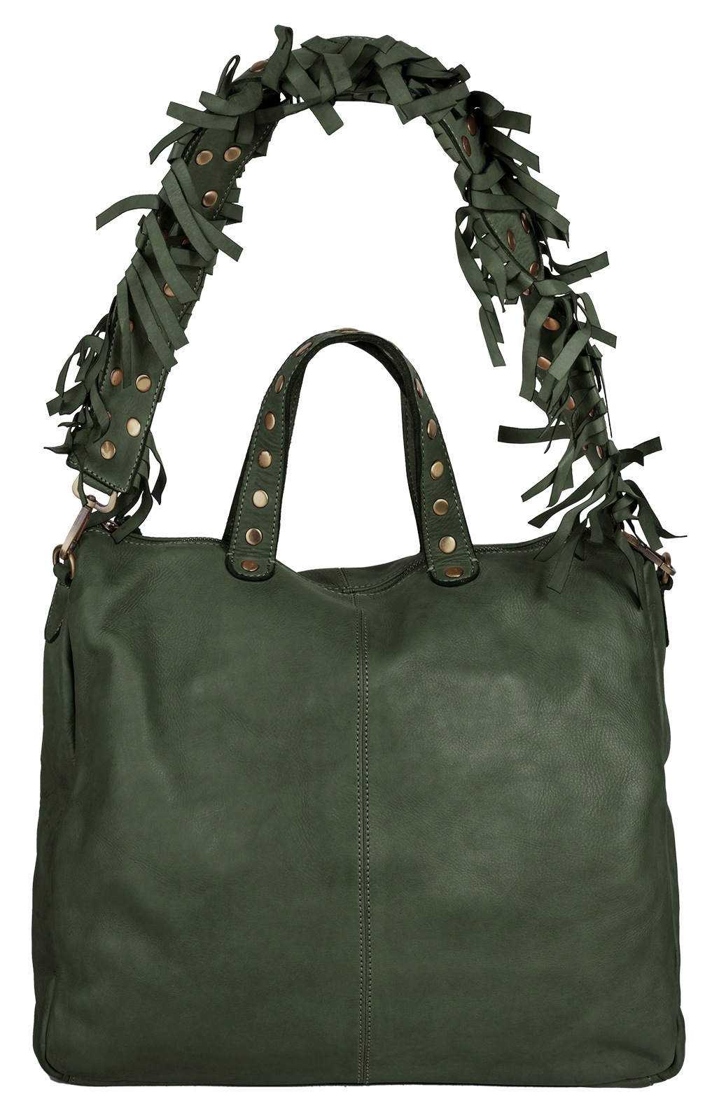 Samantha Look Umhängetasche, echt Leder, Made in Italy