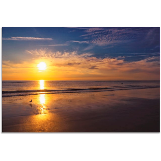 Artland Wandbild »Sonnenuntergang SPO«, Strand, (1 St.), als Alubild,  Leinwandbild, Wandaufkleber oder Poster in versch. Größen kaufen | BAUR