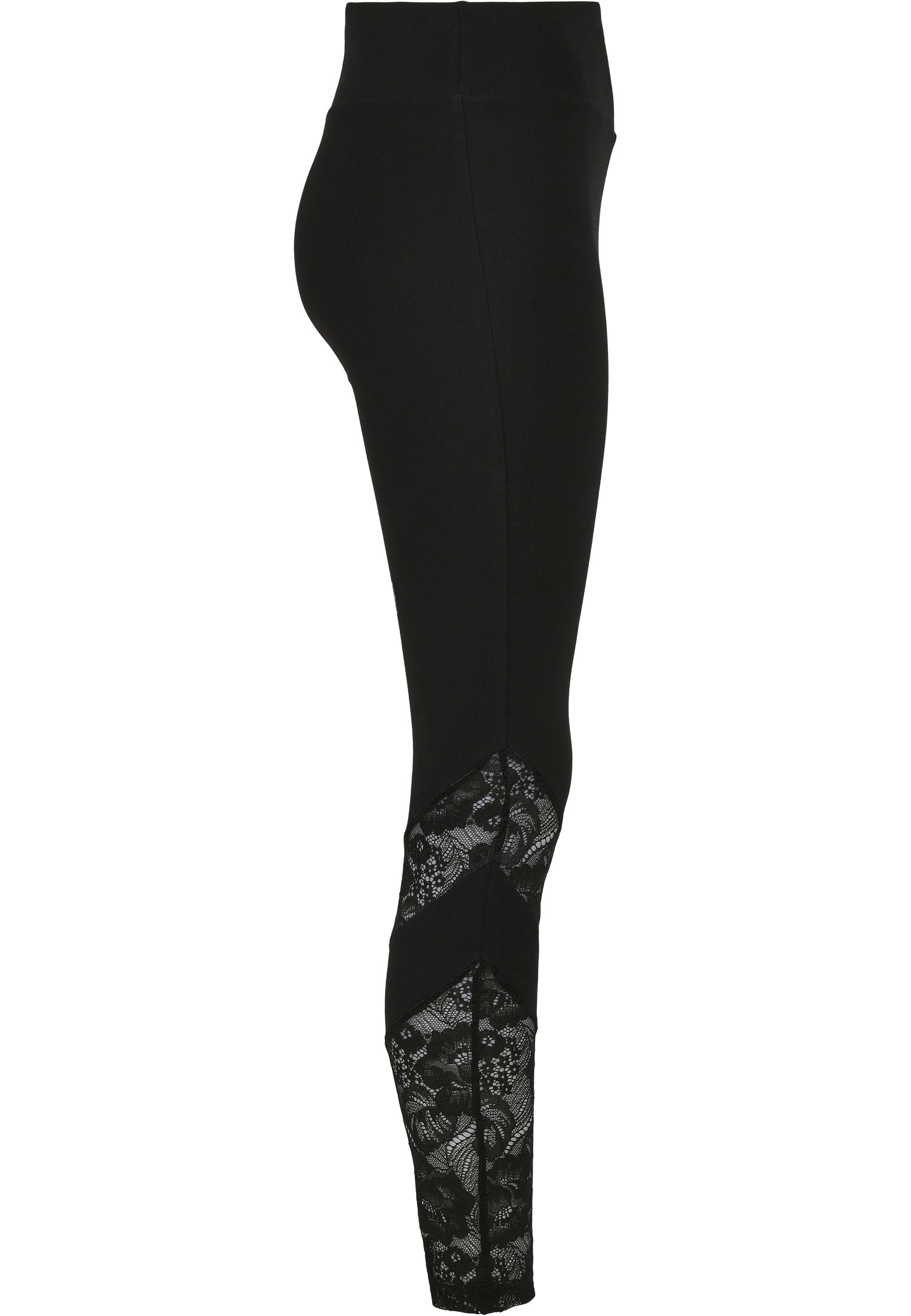 URBAN CLASSICS Leggings »Urban Classics Damen Ladies Highwaist Lace Inset Leggings«, (1 tlg.)