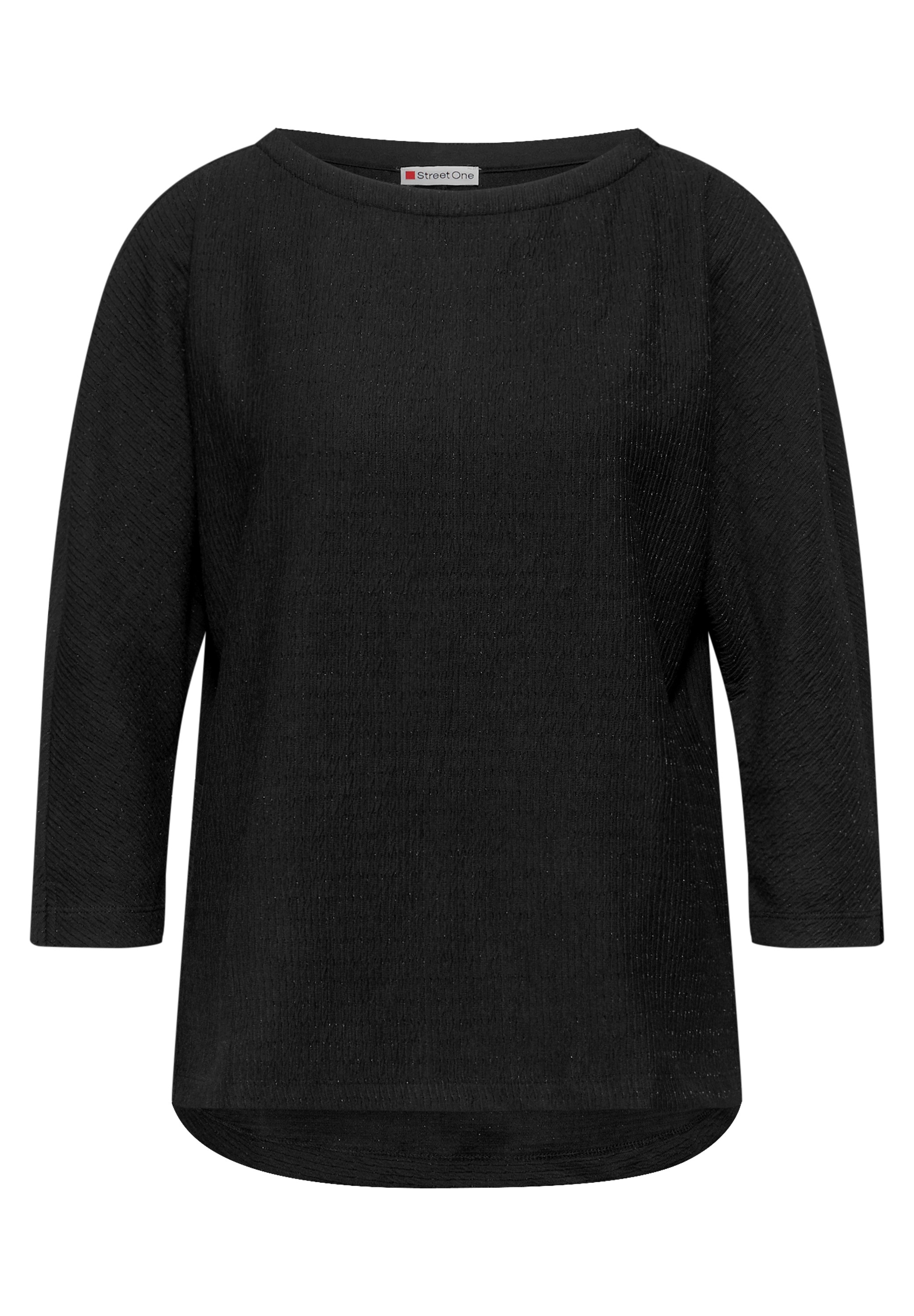 STREET ONE 3/4-Arm-Shirt im Glitzer-Look
