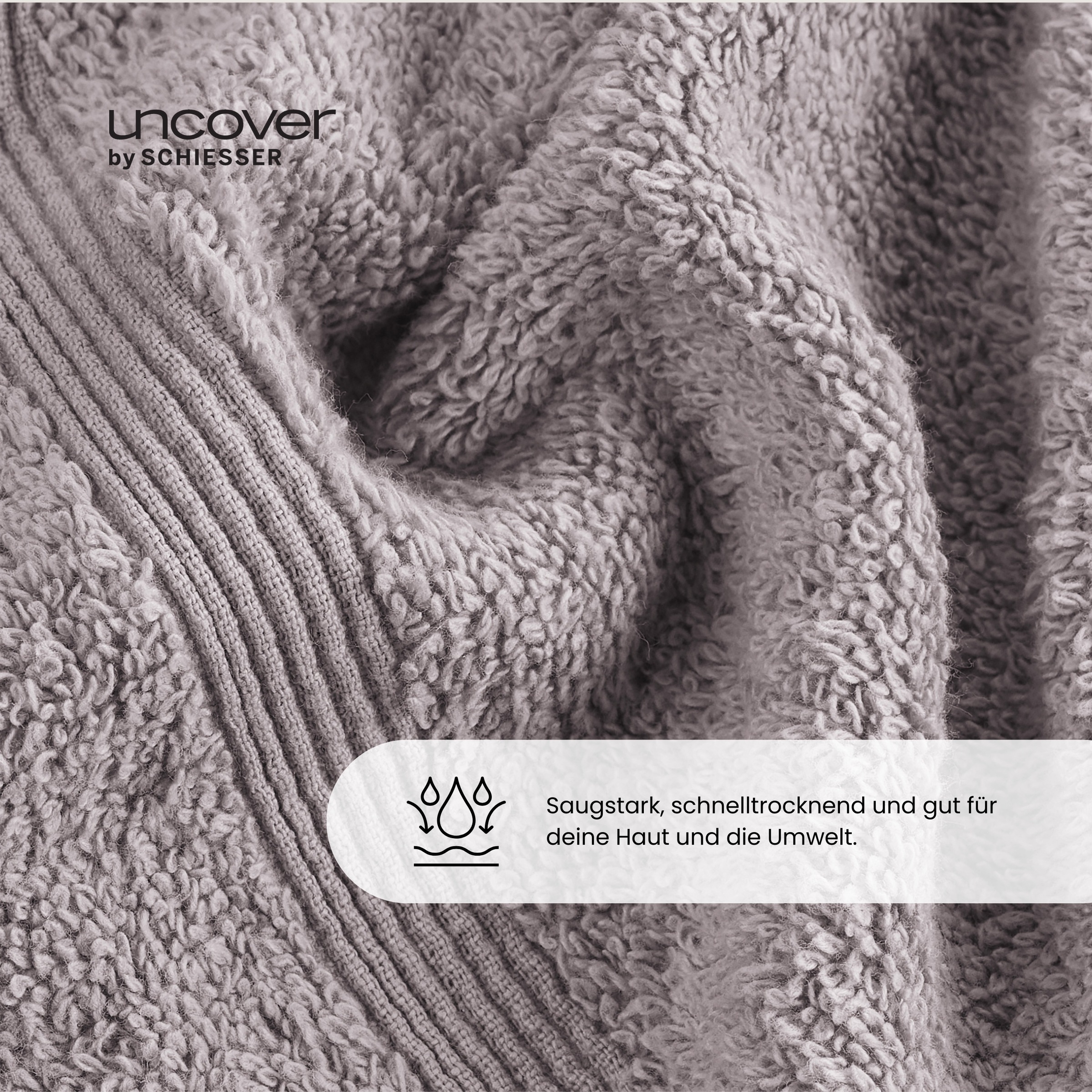 uncover by SCHIESSER Duschtücher "Brooklyn mit dezenter Bordüre in Hoch-Tie günstig online kaufen