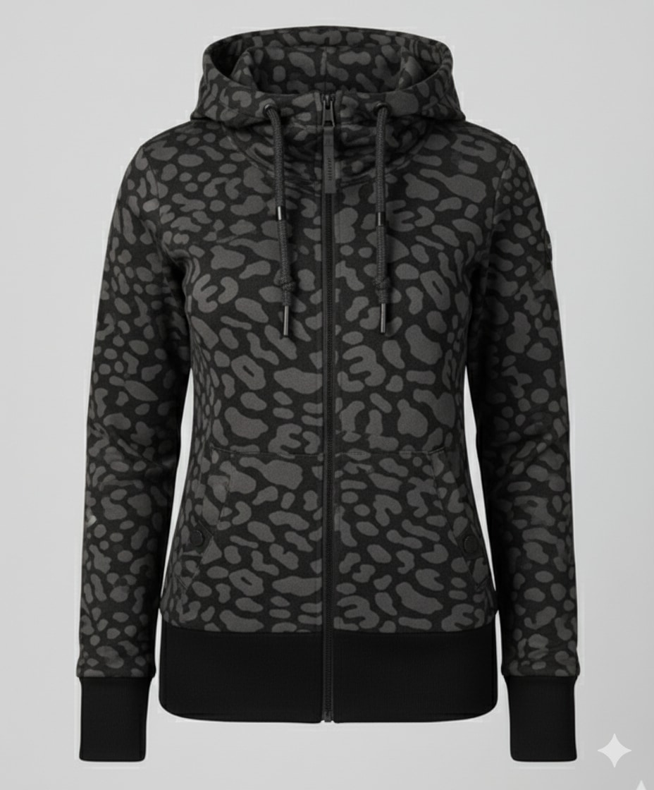 Ragwear Sweatjacke »RYLIE PRINT ZIP O« ohne Kapuze
