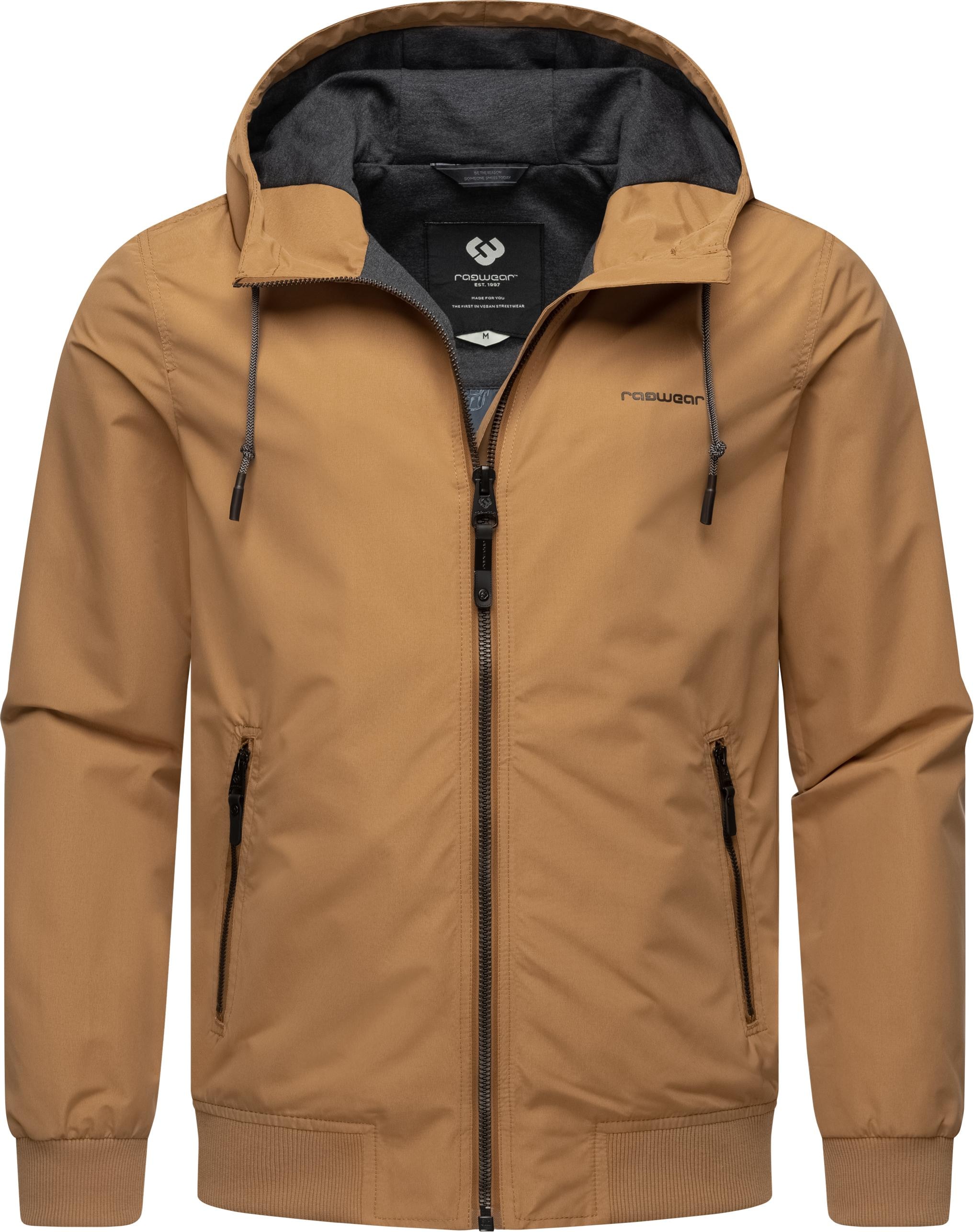 Ragwear Outdoorjacke »Perci«, mit Kapuze, Stylische Herren Übergangsjacke mit großer Kapuze