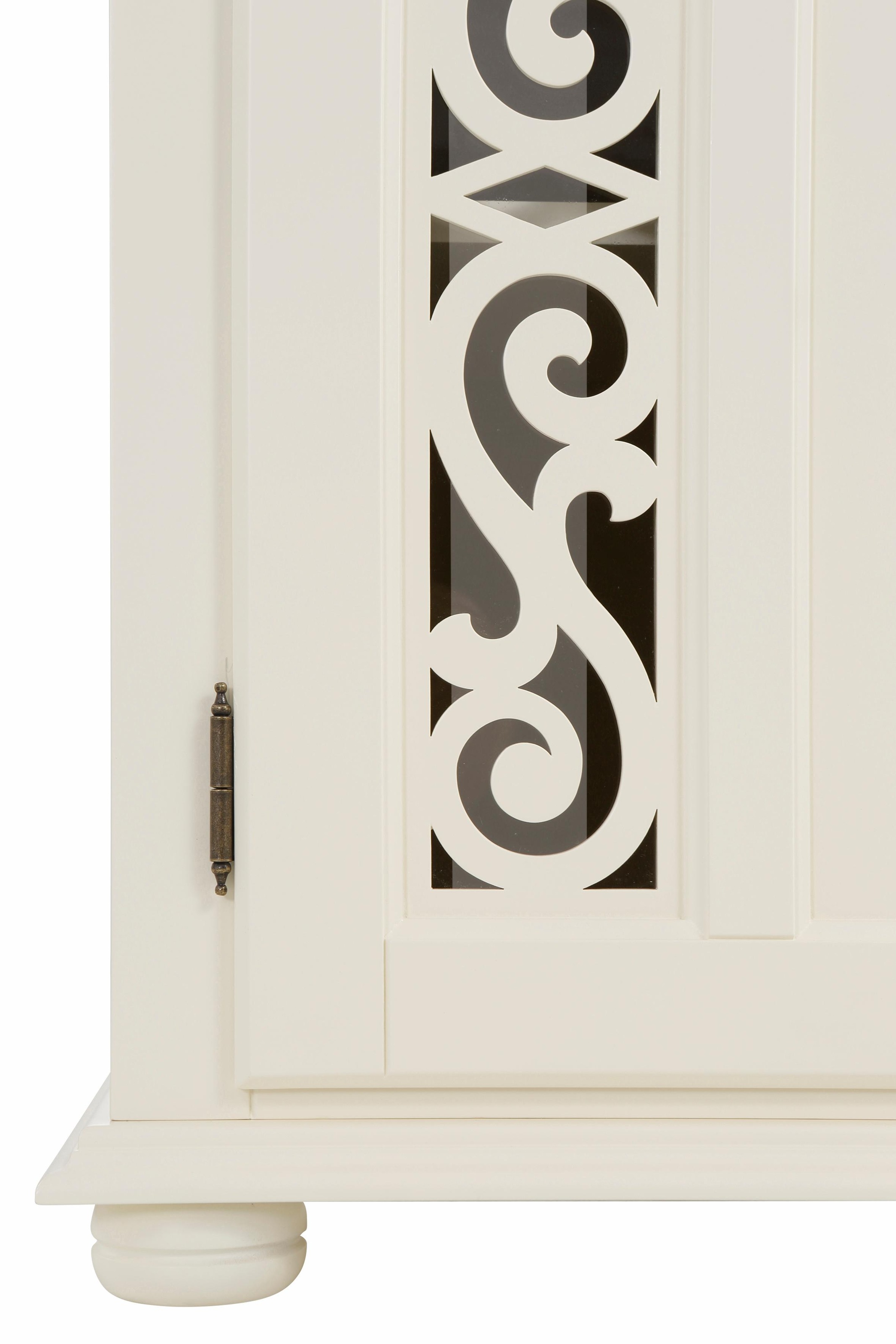 Home affaire Sideboard »Arabeske«, mit dekorativen Fräsungen auf Tür- und Schubladenfronten, Breite 171cm