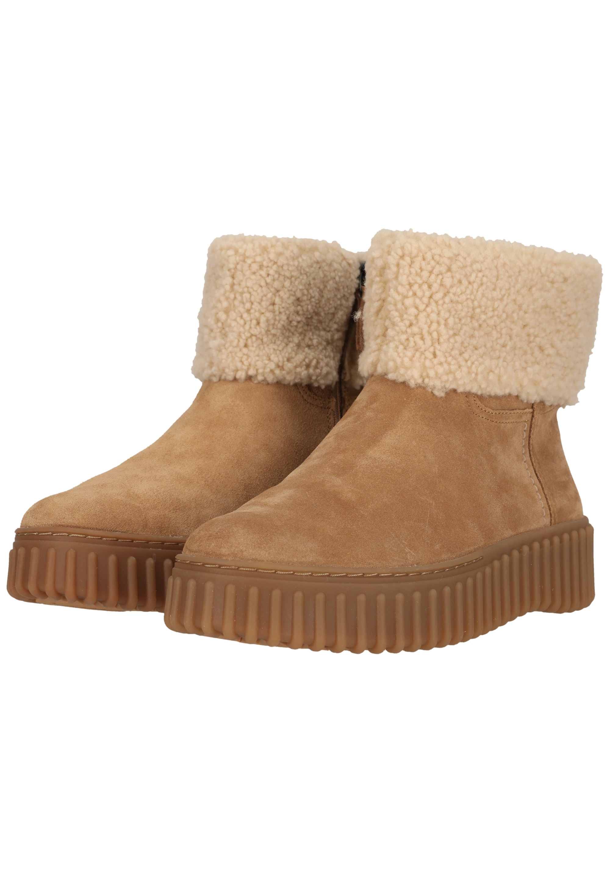 Clarks Stiefel »Torhill Turn Light Tan WLined«  mit charakteristischer, gerippter Sohle