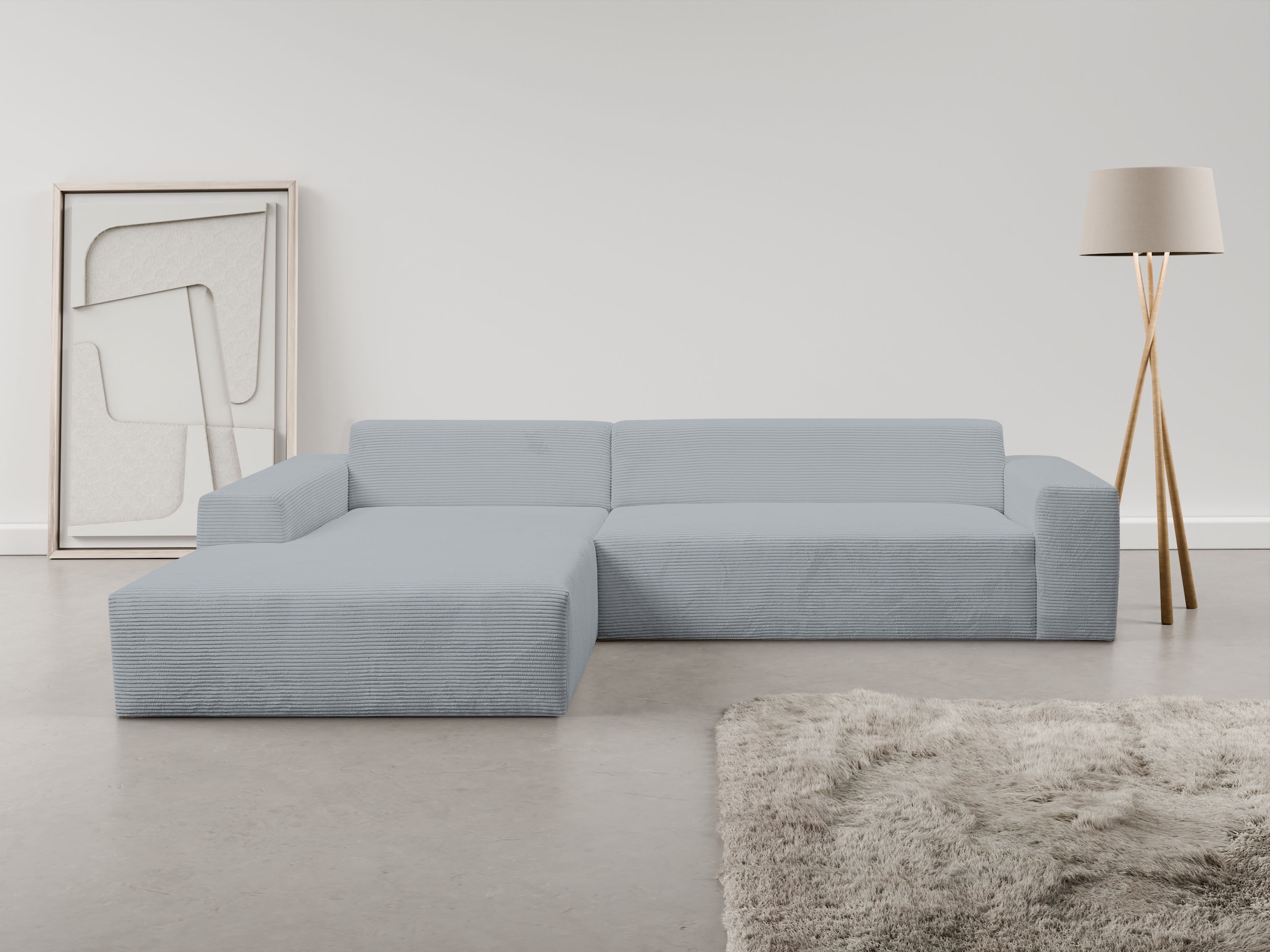 Ecksofa »Zeus-XL«, Curvy Trend Hocker mit urbaner Optik