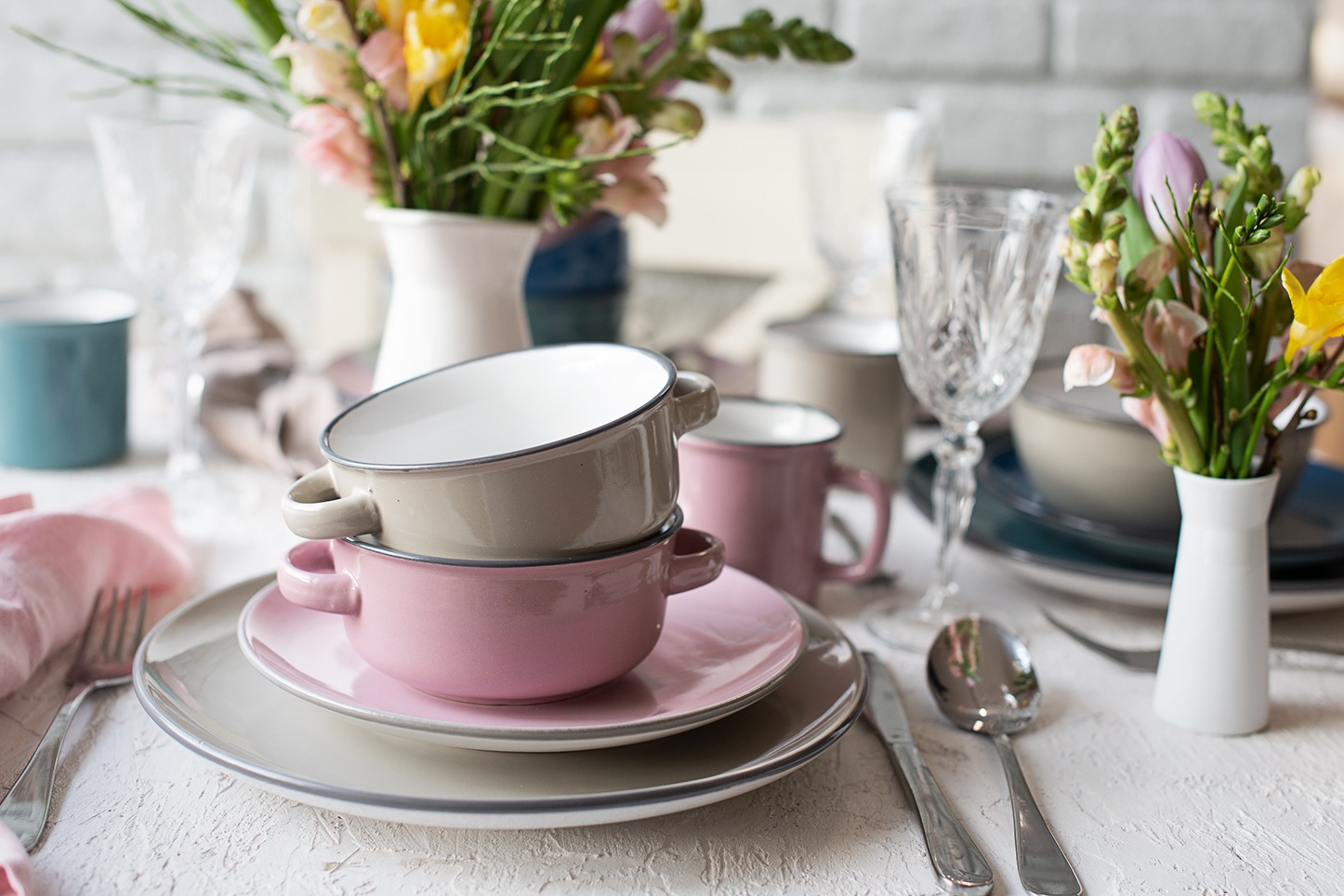 Thumbnail - MÄSER Suppenteller "MAILA, Suppentassen-Set, Steinzeug"