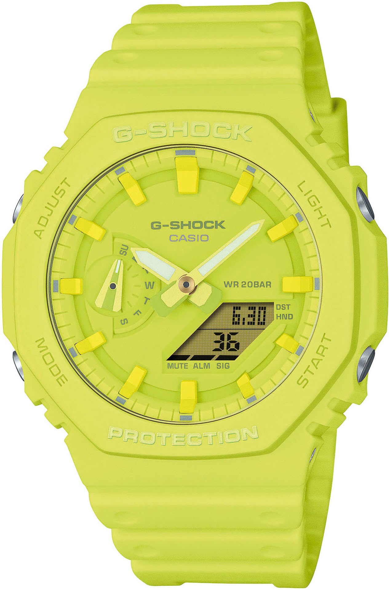 CASIO G-SHOCK Quarzuhr,Armbanduhr,Herrenuhr,digital, bis 20bar wasserd.Resinbarmband
