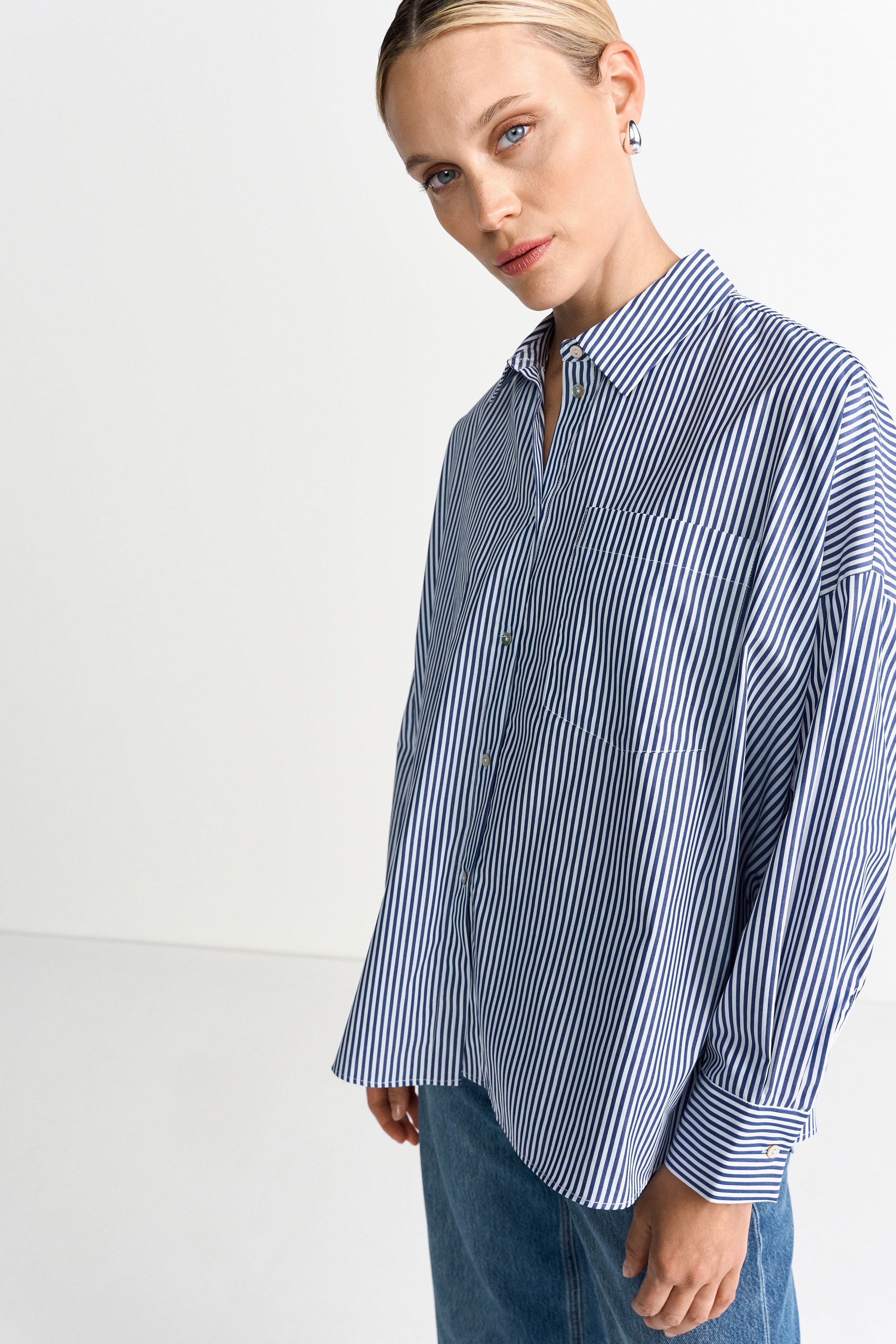 RICHROYAL Langarmbluse, oversized, gestreift günstig online kaufen