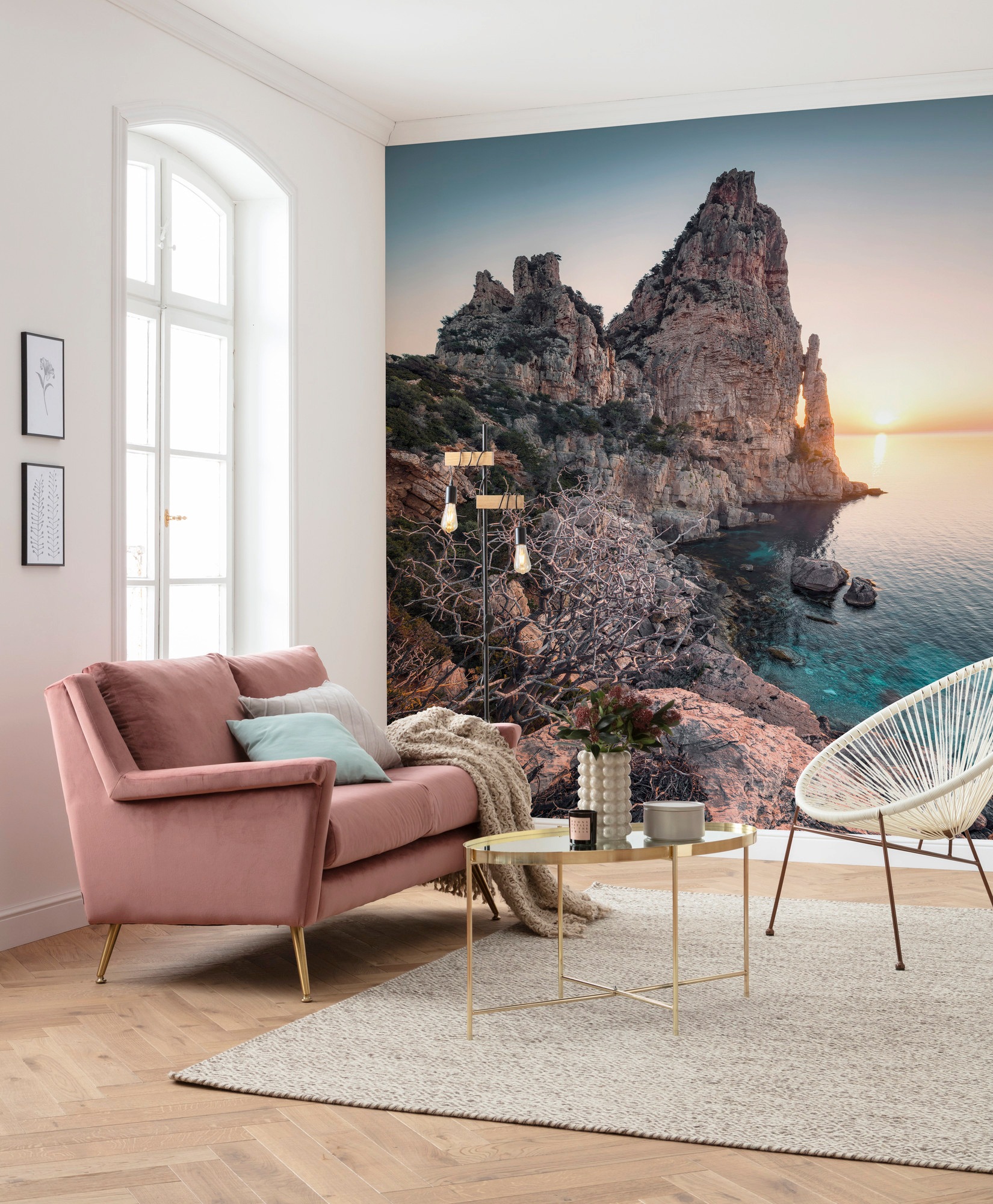 Komar Vliestapete »Digitaldruck Vlies -  Colors of Sardegna - Größe 250 x 280 cm« bedruckt glatt Wohnzimmer, Schlafzimmer