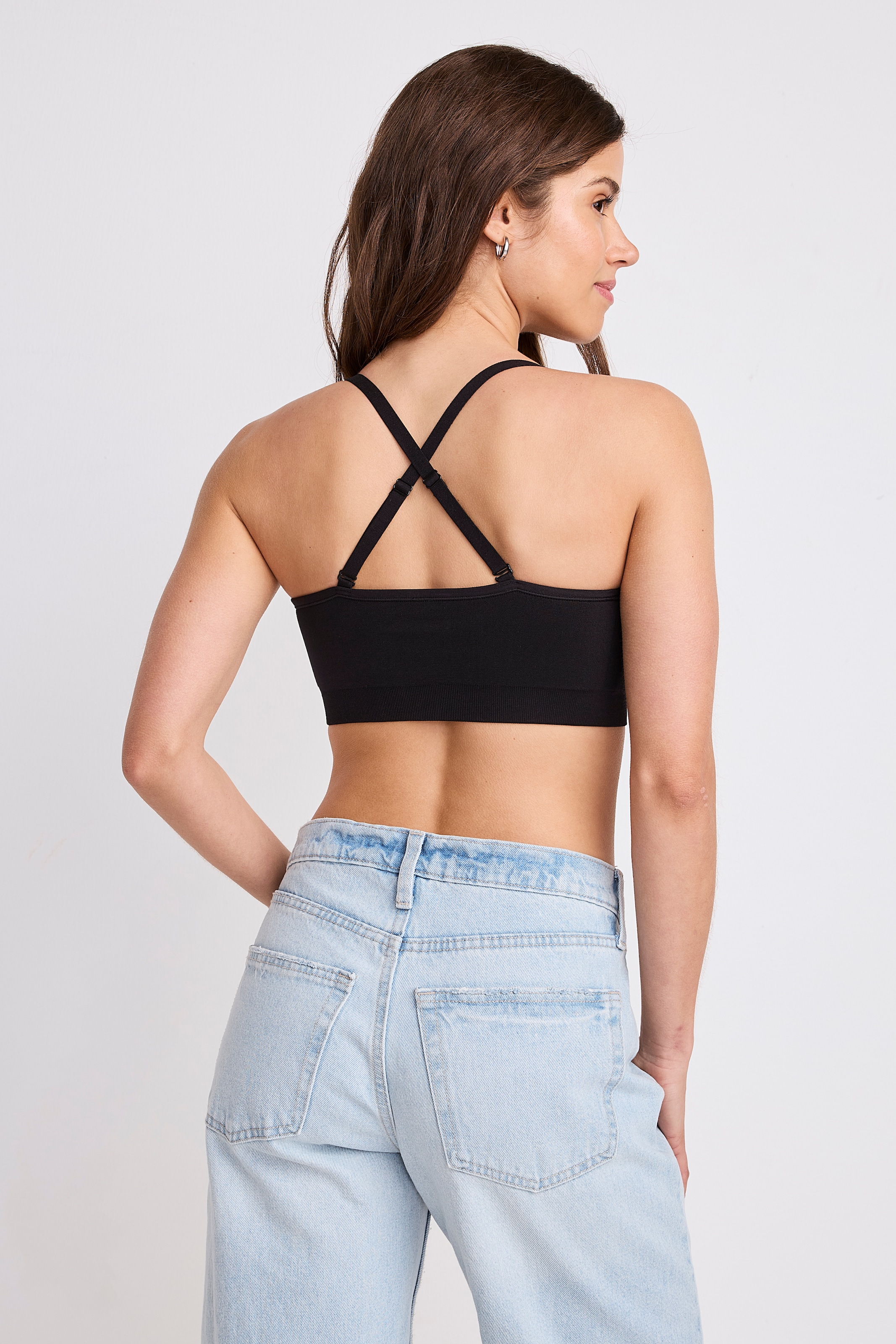 Jockey Bügelloser BH »SEAMFREE MULTIWAY BANDEAU BRA«, Abnehmbare Träger, Breites Unterbrustband