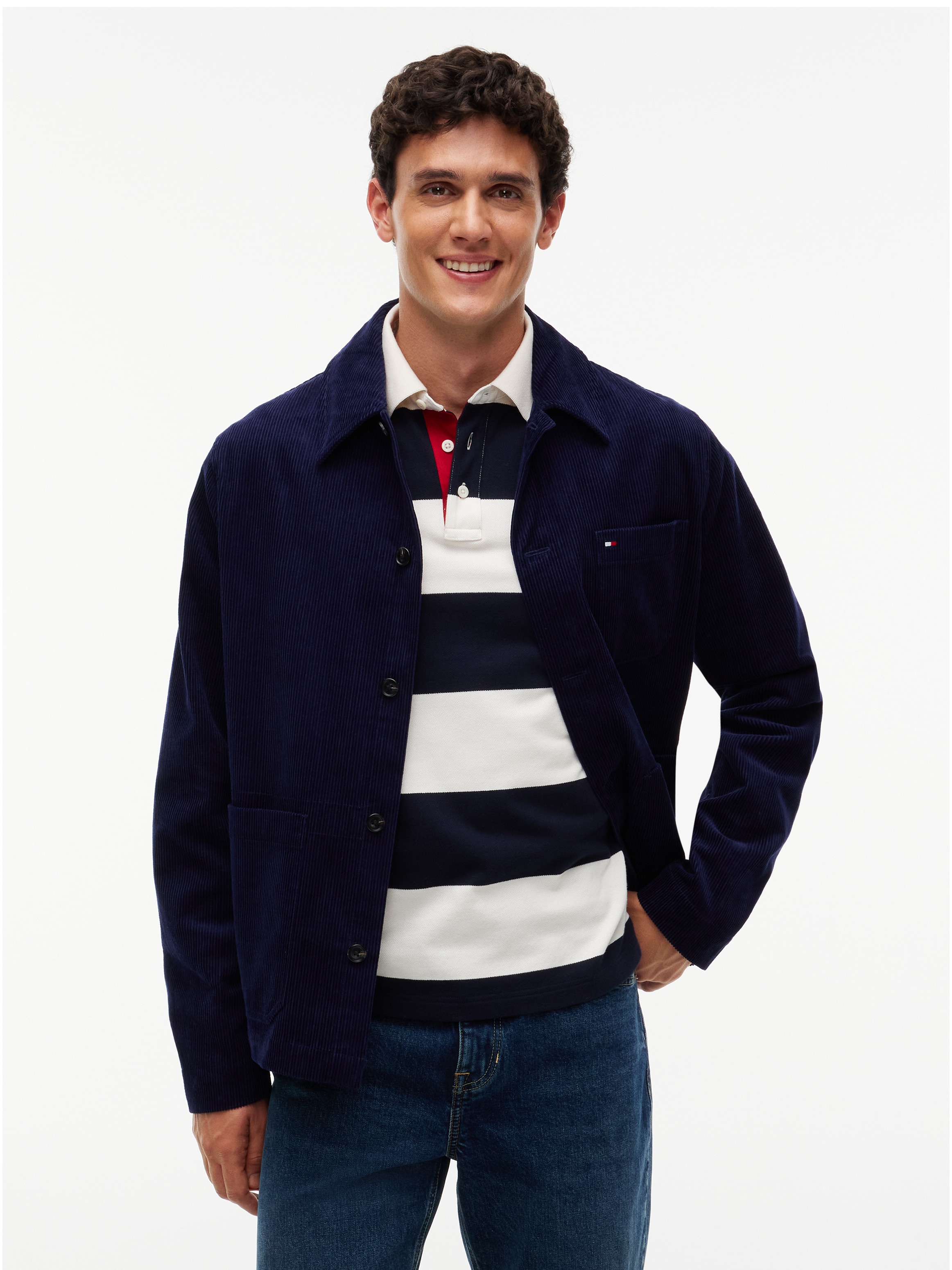 Tommy Hilfiger Hemdjacke "CORDUROY CHORE" relaxed fit, aus Cord