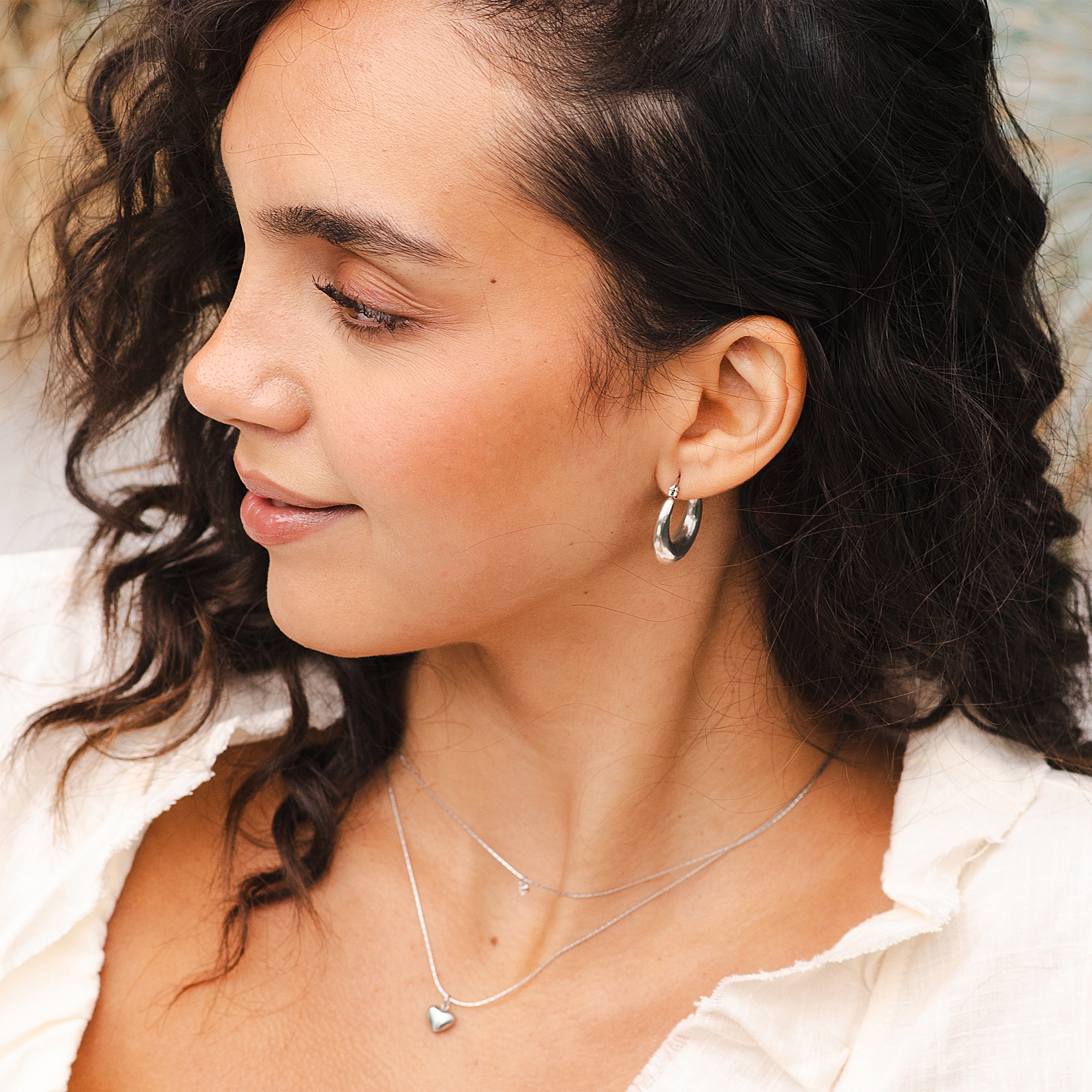 Adelia´s Paar Creolen "Damen Ohrringe – Creole aus Edelstahl" Perfekt als G günstig online kaufen